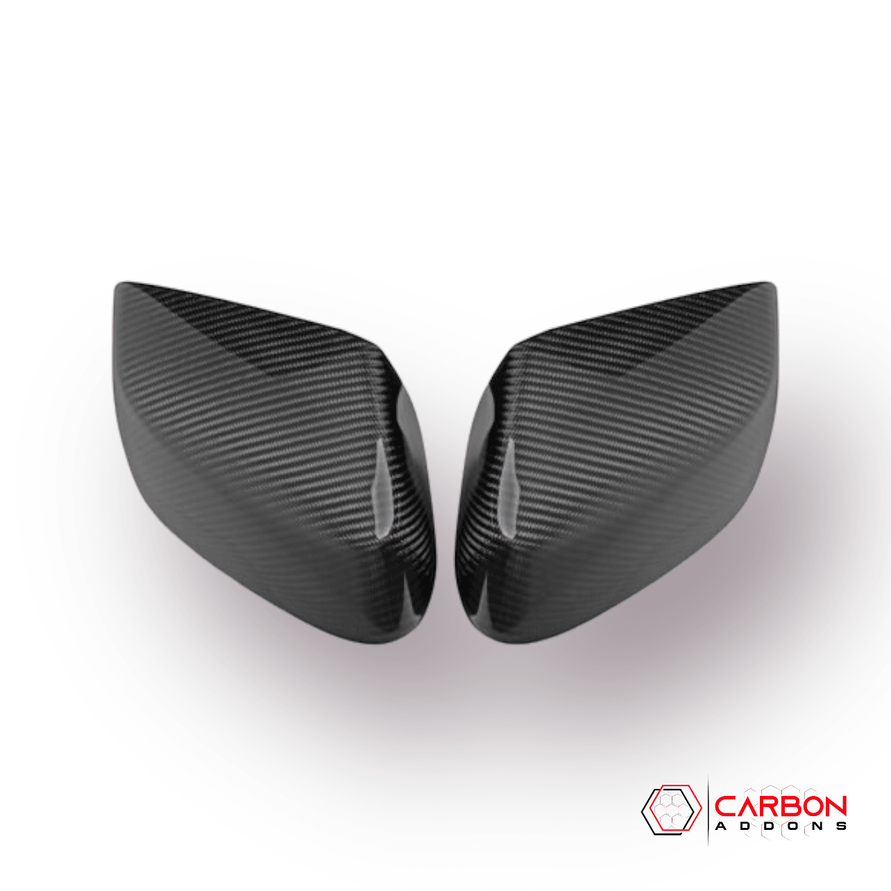 Exterior Carbon Fiber Mirror Covers | 2020-2024 C8 Corvette - Pair - carbonaddons Carbon Fiber Parts, Accessories, Upgrades, Mods