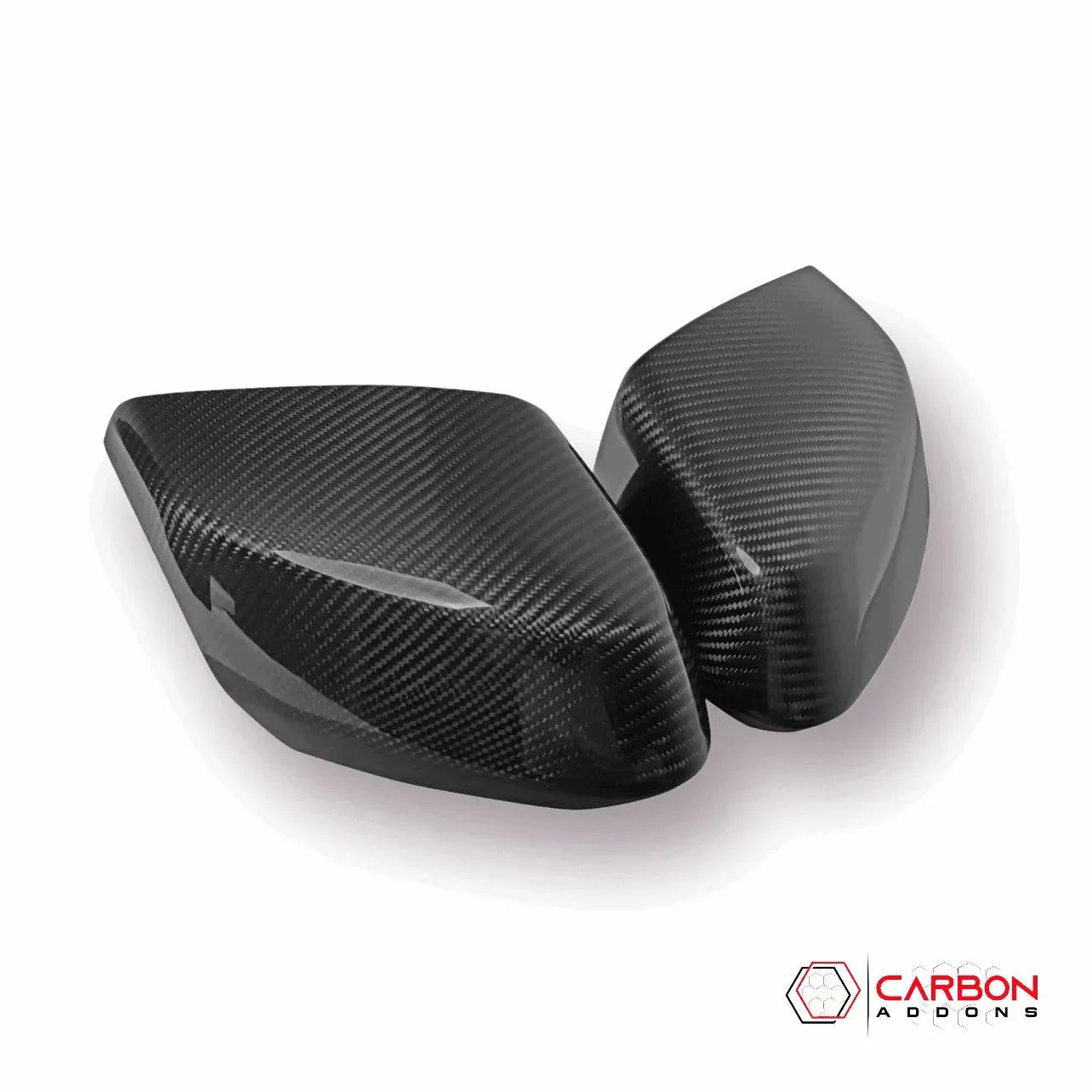 Exterior Carbon Fiber Mirror Covers | 2020-2024 C8 Corvette - Pair - carbonaddons Carbon Fiber Parts, Accessories, Upgrades, Mods