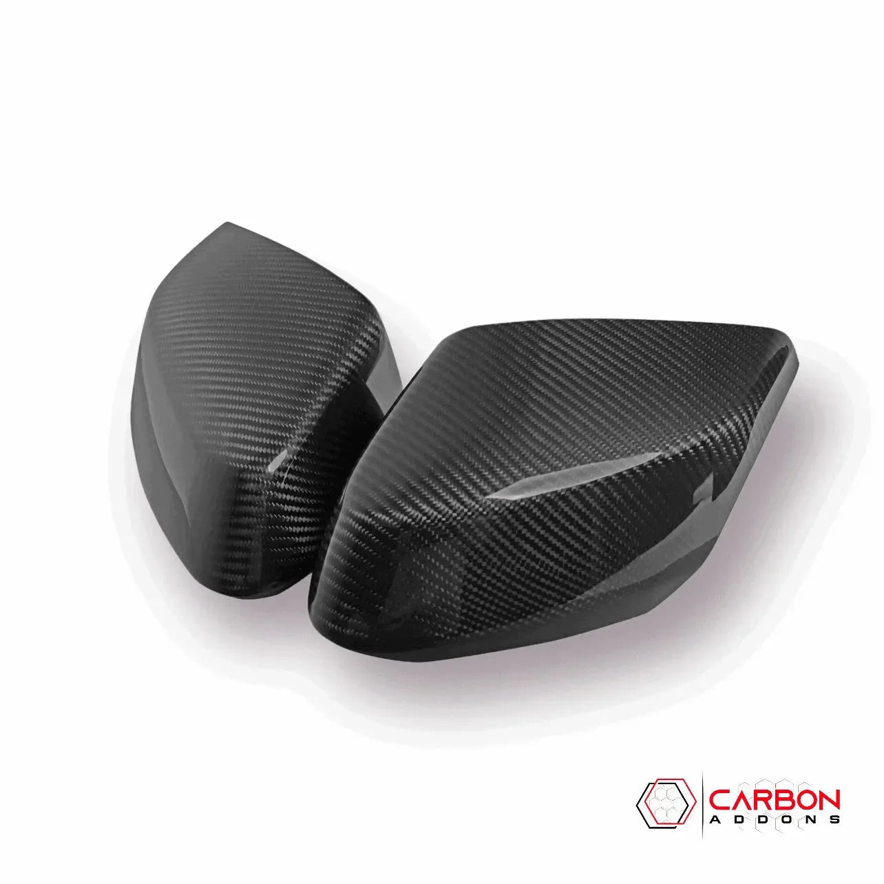 Exterior Carbon Fiber Mirror Covers | 2020-2024 C8 Corvette - Pair - carbonaddons Carbon Fiber Parts, Accessories, Upgrades, Mods
