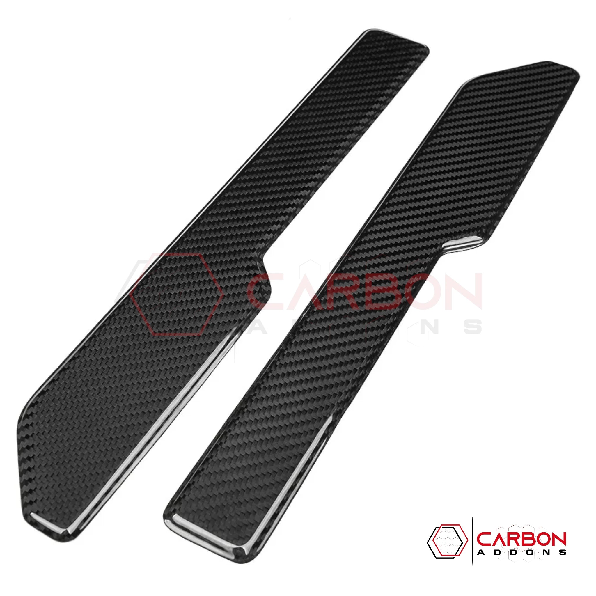 Real Carbon Fiber Interior Door Trim Covers for 2021+ Ford Bronco 2-Door (Glossy or Matte)