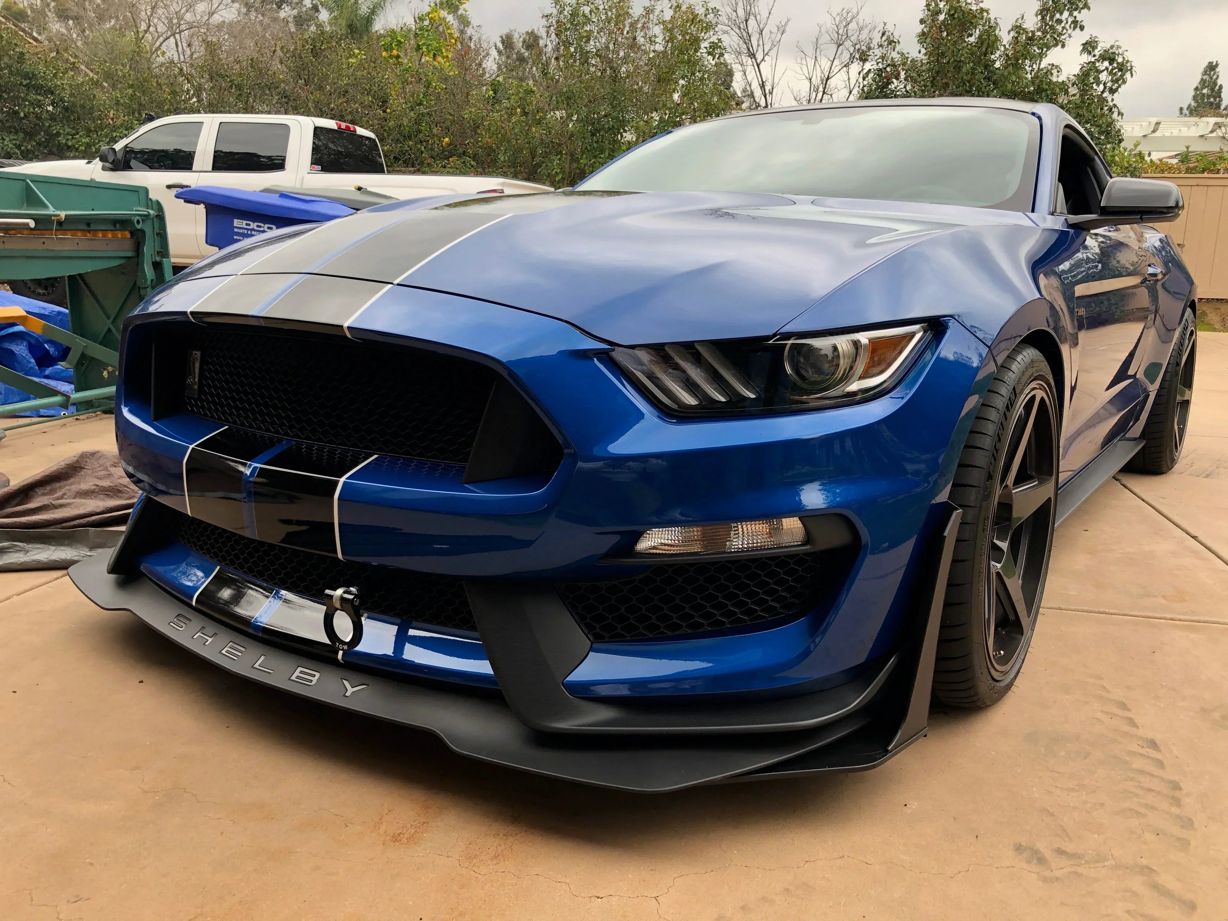 GT500-Style Splitter Winglets & Fender Extensions for 2015–2023 Ford Mustang (HDPE)