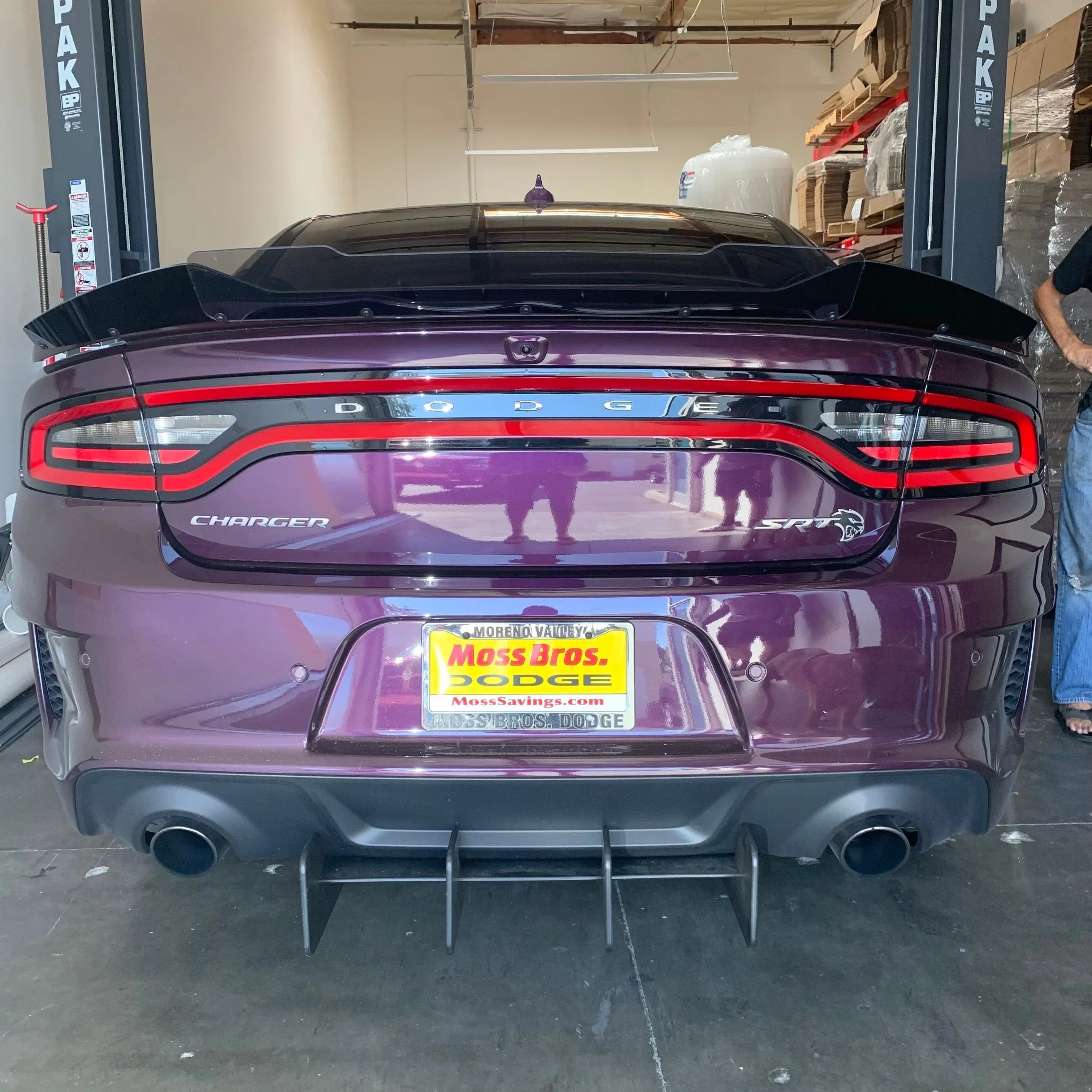 Dodge Charger 2020-2023 Hellcat/Redeye Stealth Wicker Bill – Two-Piece Lexan | ZL1 Addons