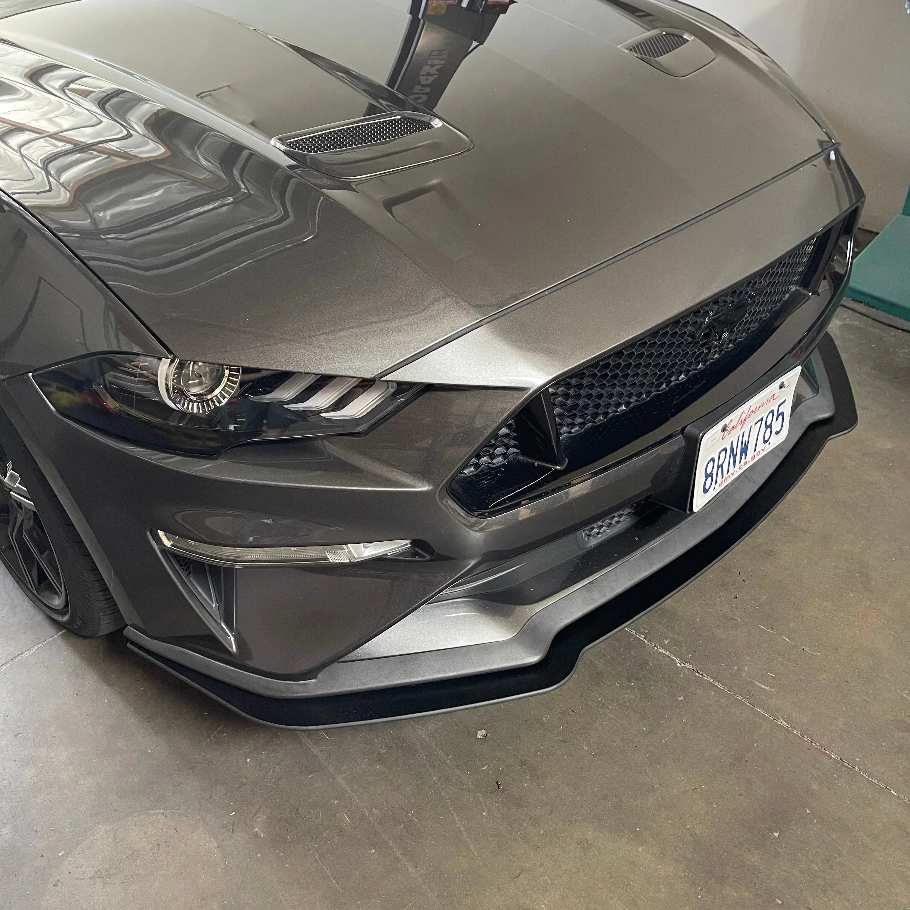 Front Splitter Extension for 2018–2023 Ford Mustang GT & EcoBoost – ABS Front Lip Extension (Base Models)