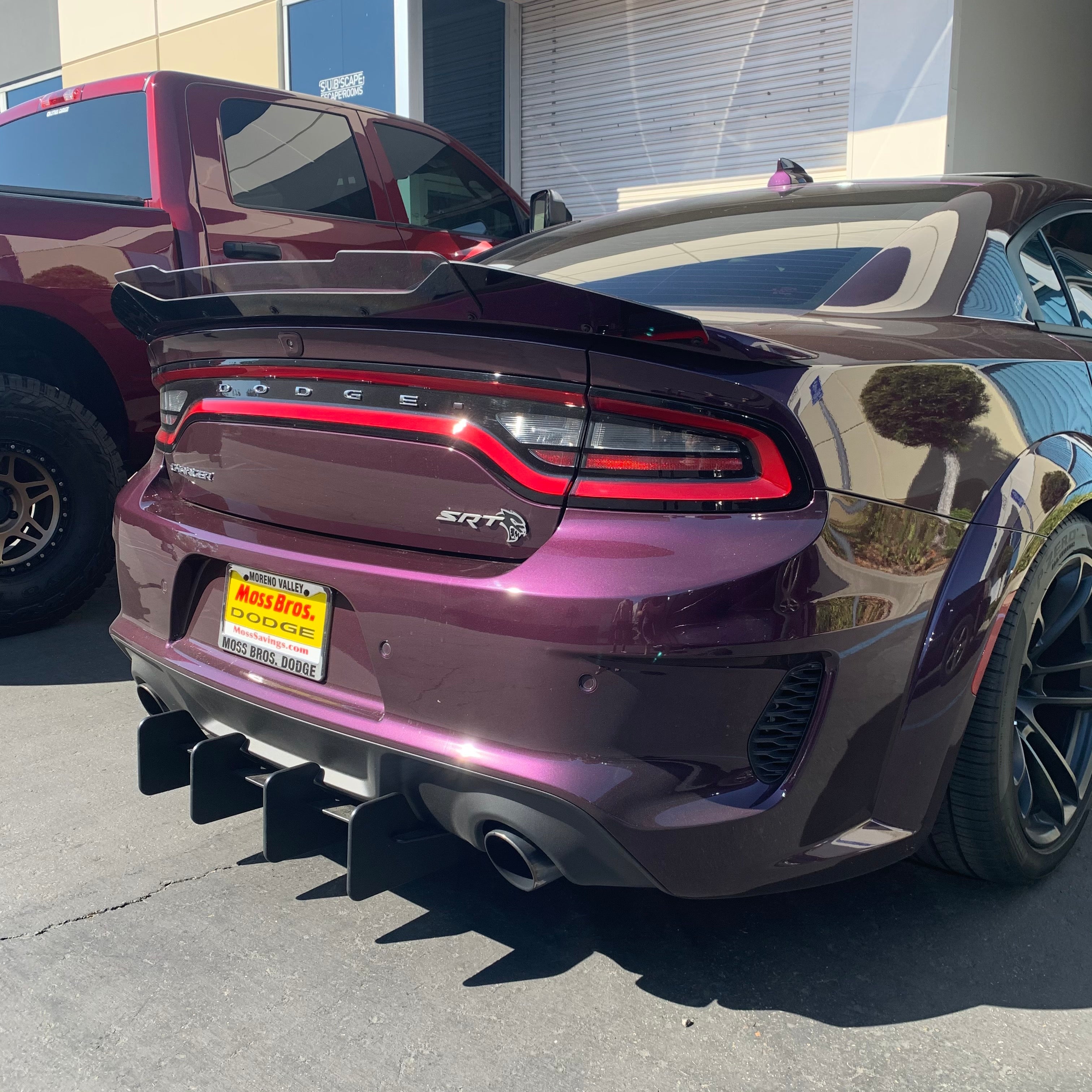 Dodge Charger 2020-2023 Hellcat/Redeye Stealth Wicker Bill – Two-Piece Lexan | ZL1 Addons