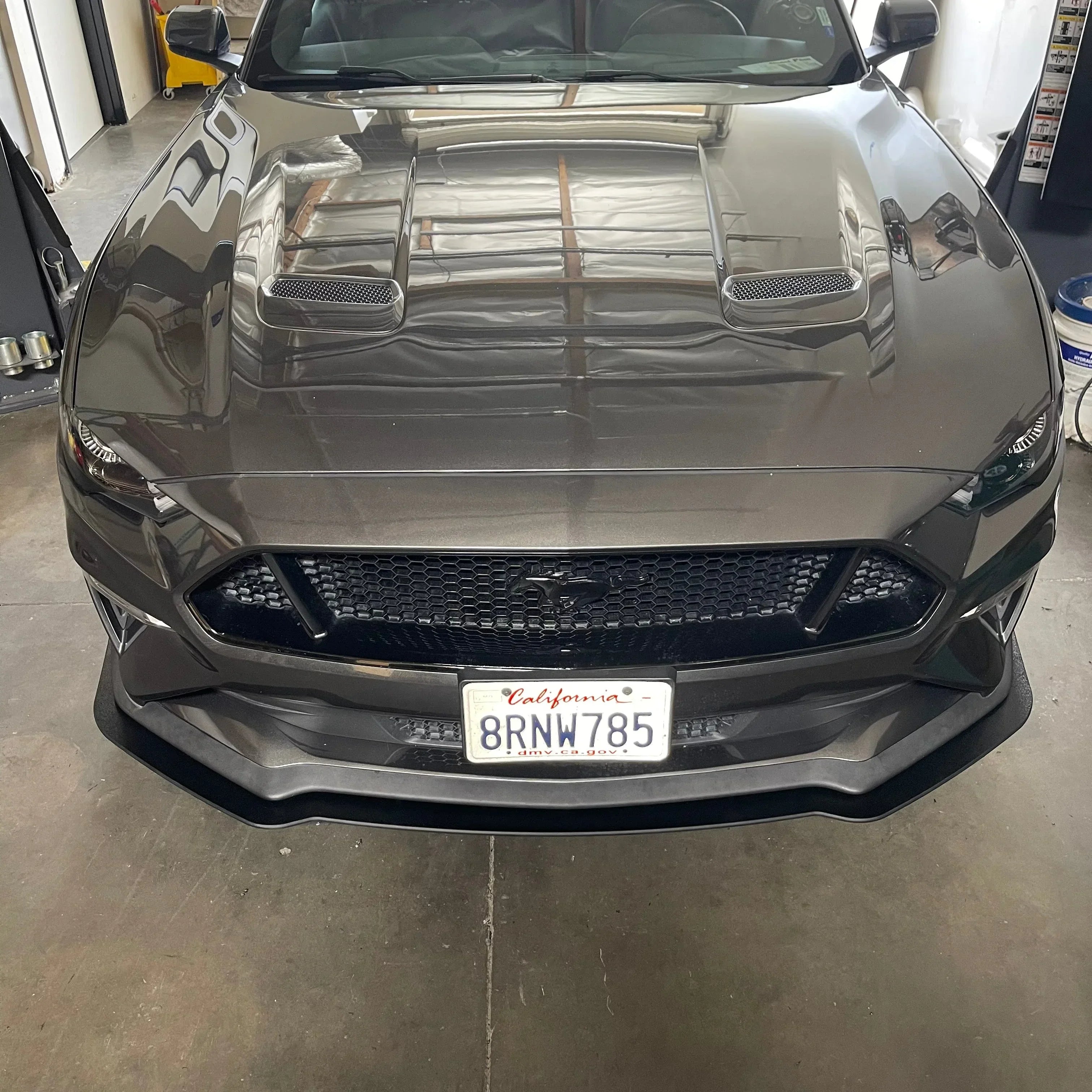Front Splitter Extension for 2018–2023 Ford Mustang GT & EcoBoost – ABS Front Lip Extension (Base Models)
