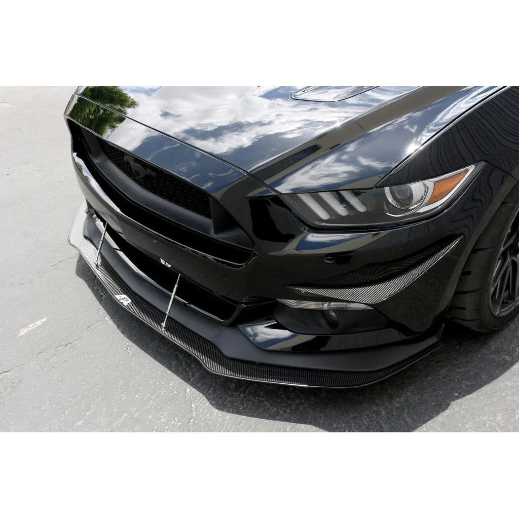 APR Performance Carbon Fiber Front Bumper Canards for 2015–2017 Ford Mustang