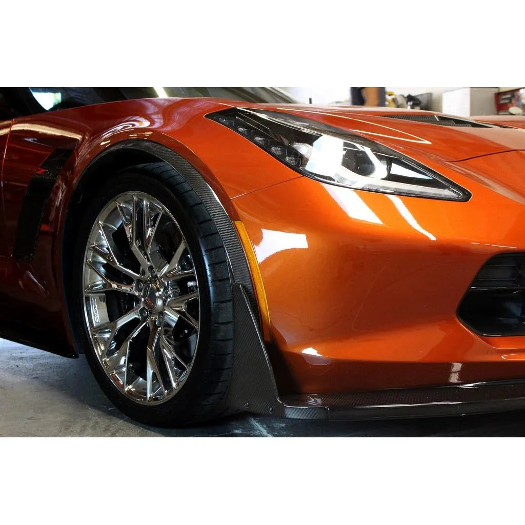 Chevrolet Corvette C7 Z06 / Grand Sport Carbon Fiber Fender Wheel Arch Moldings (OEM Replacement) by APR Performance