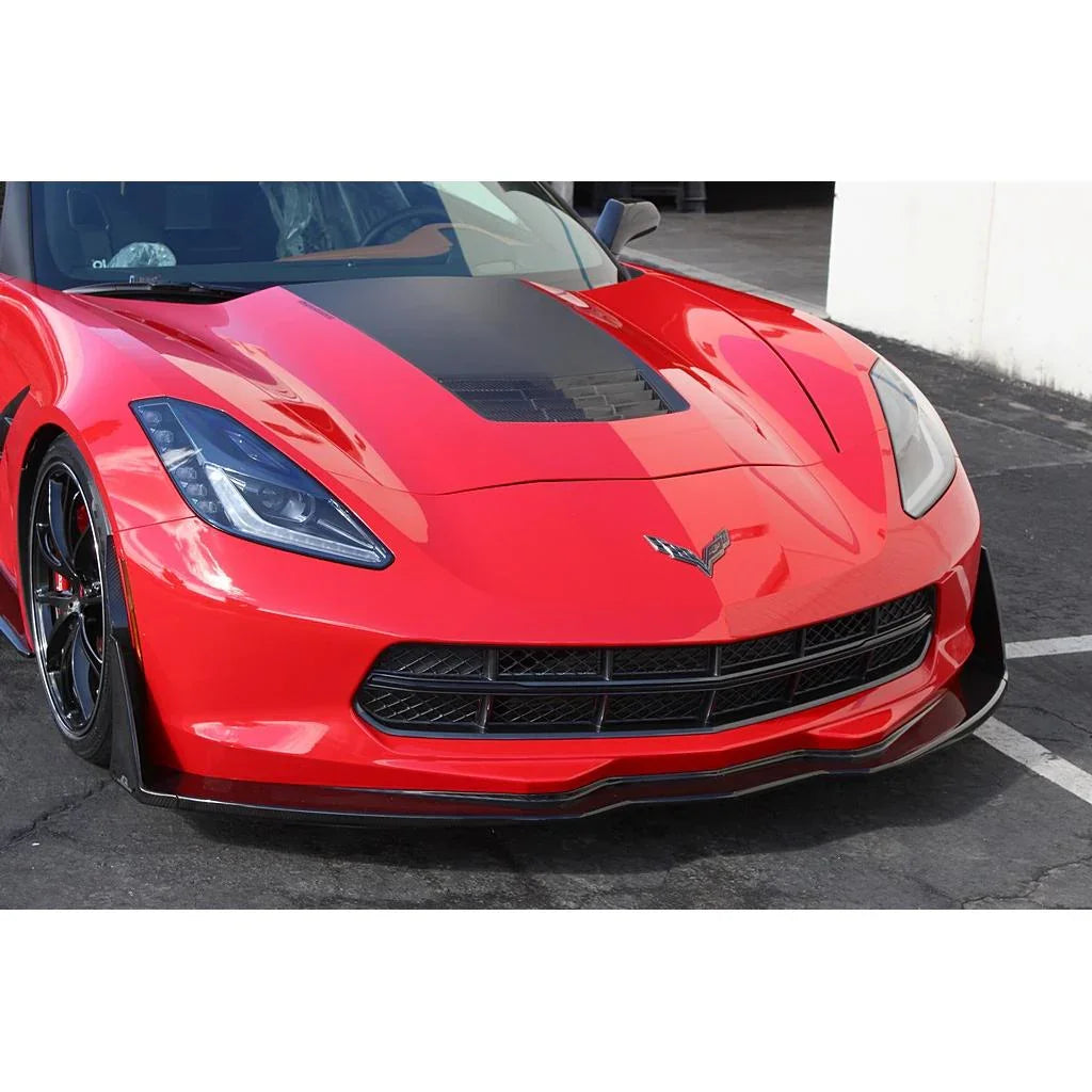 Chevrolet Corvette C7 Z06 Carbon Fiber Front Bumper Canards & Spats (Requires APR Front Splitter) by APR Performance