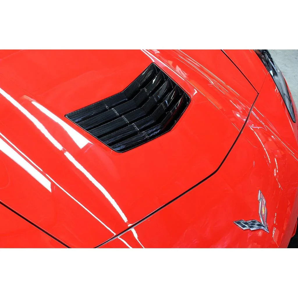 Chevrolet Corvette C7 / C7 Z06 Carbon Fiber Hood Vent (OEM Replacement) by APR Performance