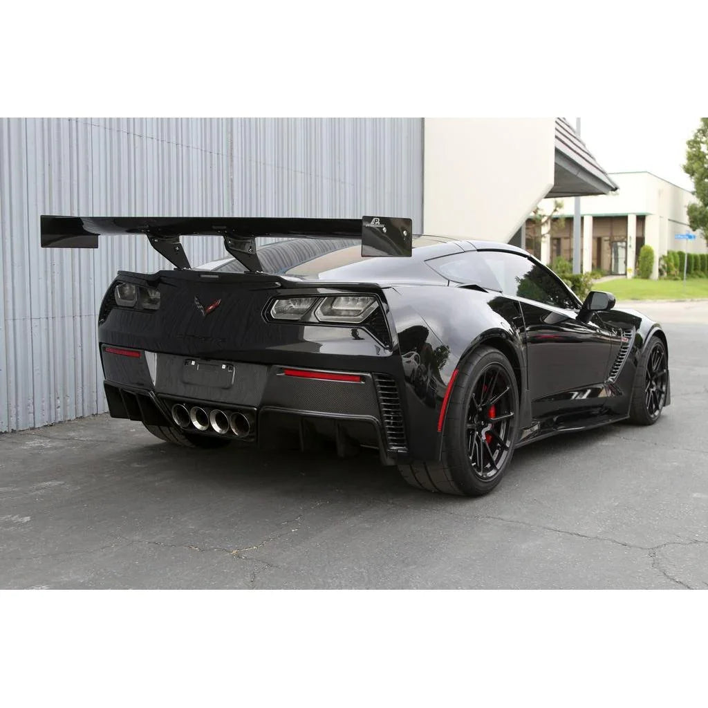 Chevrolet Corvette C7 Z06 / Grand Sport GTC-500 Chassis Mount Carbon Fiber Adjustable Rear Wing by APR Performance