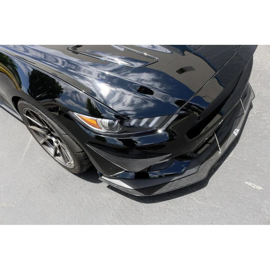 APR Performance Carbon Fiber Front Bumper Canards for 2015–2017 Ford Mustang
