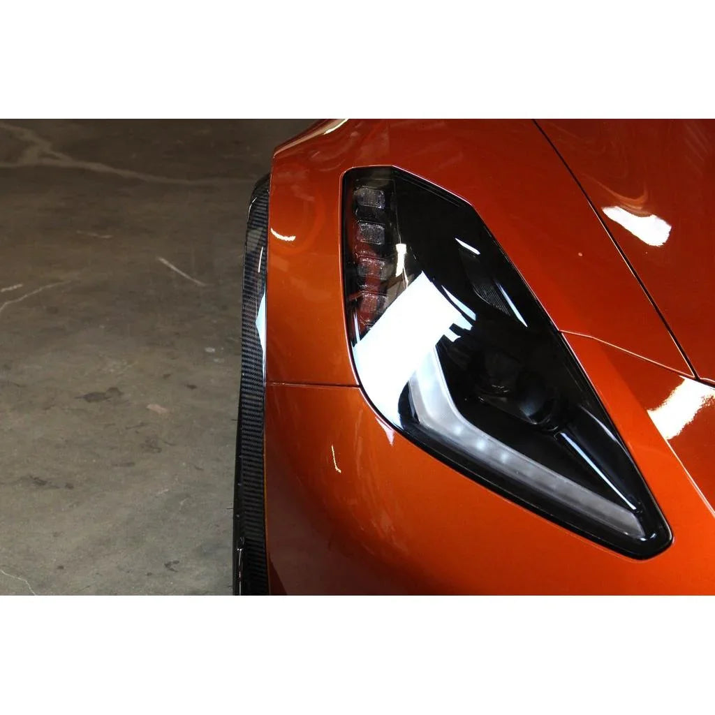 Chevrolet Corvette C7 Z06 / Grand Sport Carbon Fiber Fender Wheel Arch Moldings (OEM Replacement) by APR Performance