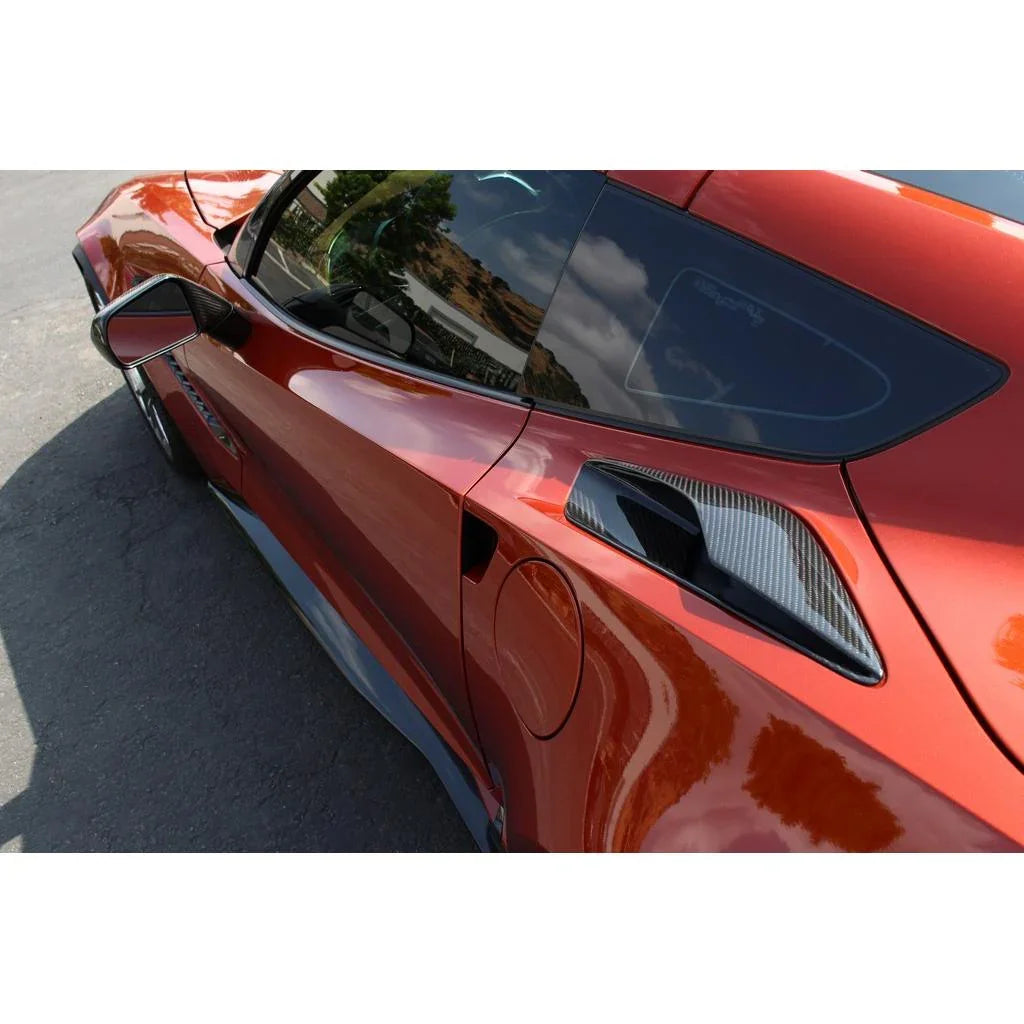 Chevrolet Corvette C7 Stingray / Z06 Carbon Fiber Quarter Panel Intake Vents (OEM Replacement) by APR Performance