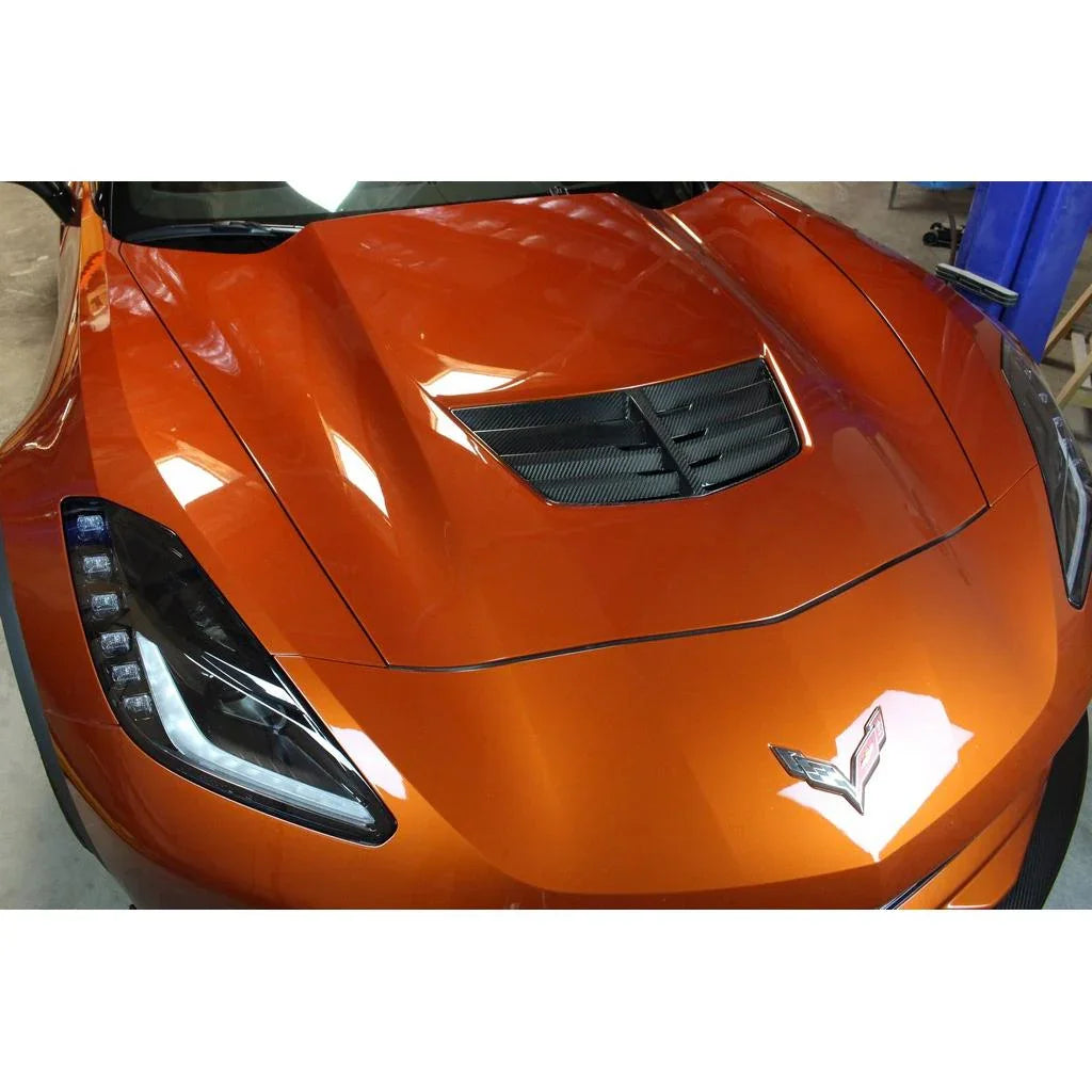 Chevrolet Corvette C7 / C7 Z06 Carbon Fiber Hood Vent (OEM Replacement) by APR Performance
