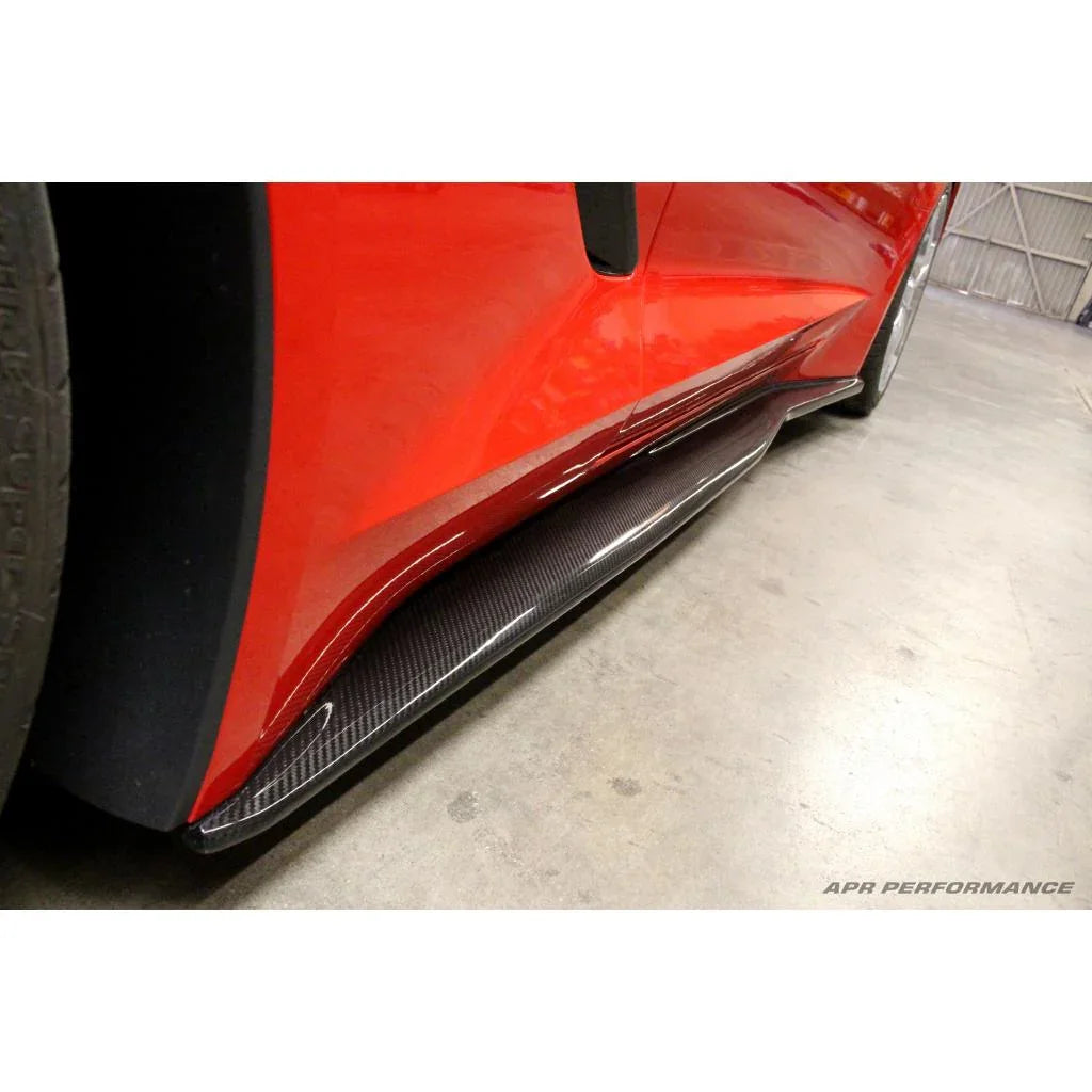 Chevrolet Corvette C7 Stingray Carbon Fiber Side Rocker Extensions / Side Skirts by APR Performance