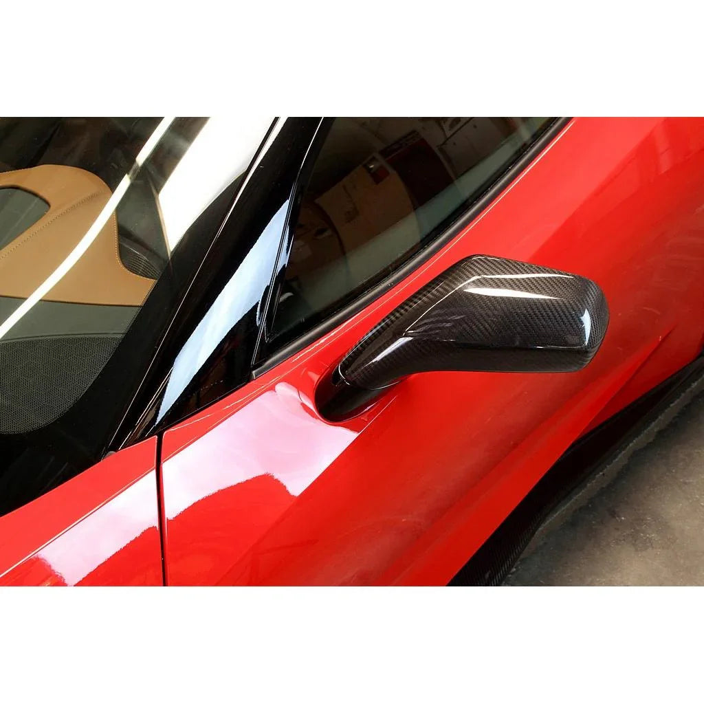 Chevrolet Corvette C7 Stingray / Z06 Carbon Fiber Replacement Mirror Covers (US-Spec) by APR Performance