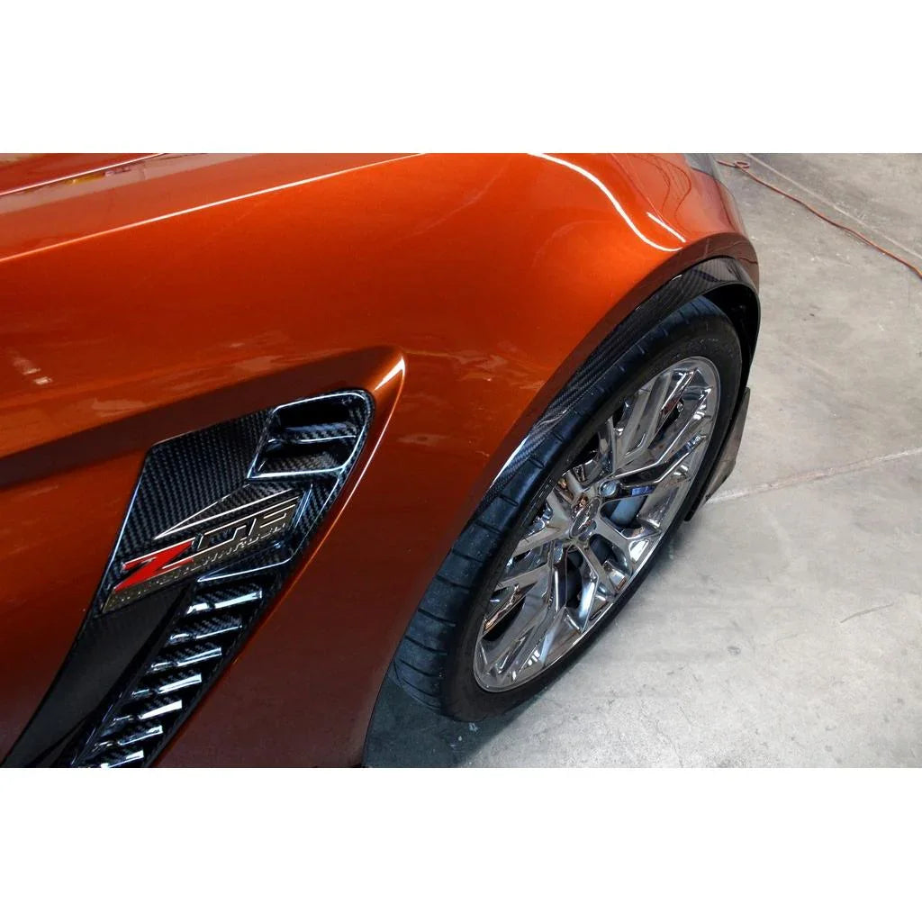 Chevrolet Corvette C7 Z06 / Grand Sport Carbon Fiber Fender Wheel Arch Moldings (OEM Replacement) by APR Performance