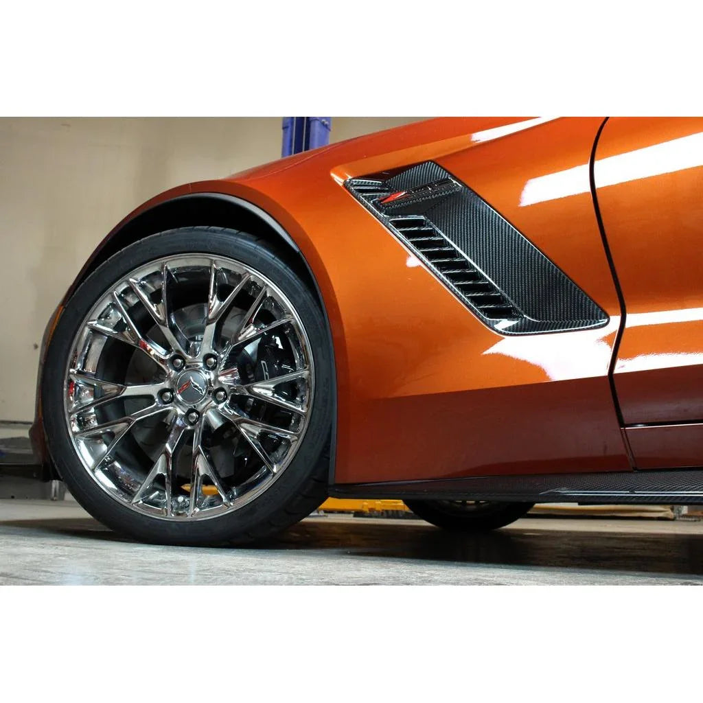 Chevrolet Corvette C7 Z06 Carbon Fiber Fender Vents (OEM Replacement) by APR Performance