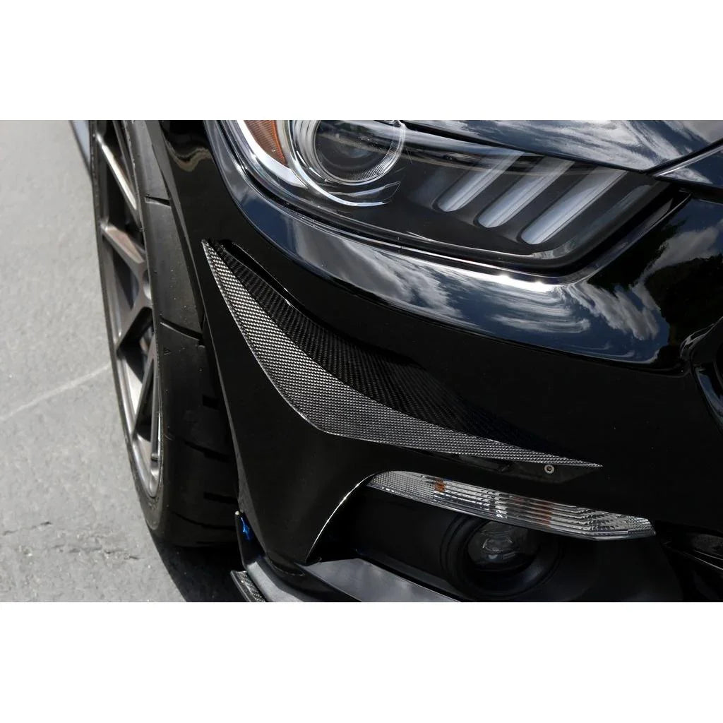 APR Performance Carbon Fiber Front Bumper Canards for 2015–2017 Ford Mustang