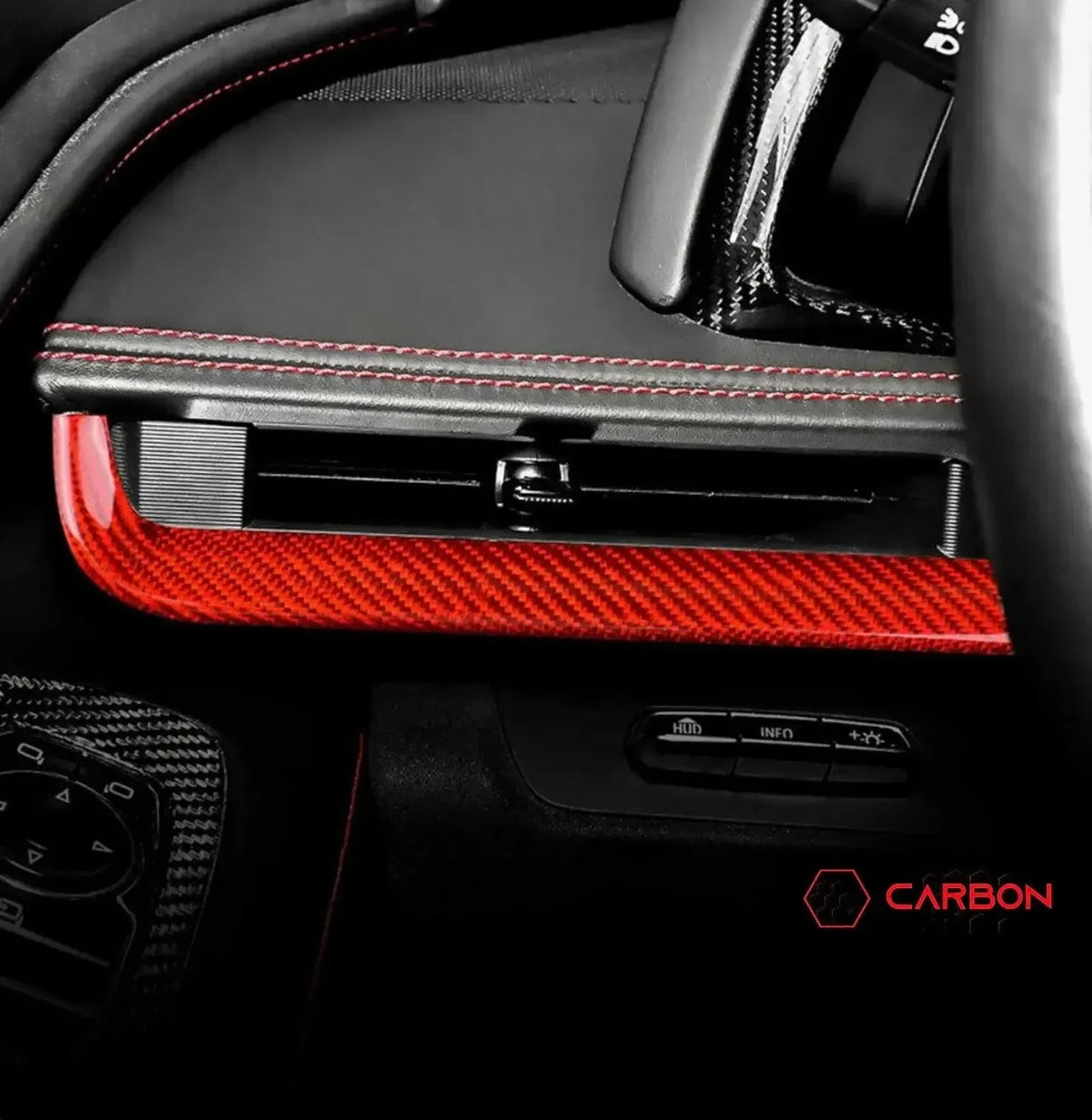 Interior Dash Trim Carbon Fiber Cover Kit | 2020-2023 C8 Corvette - carbonaddons Carbon Fiber Parts, Accessories, Upgrades, Mods