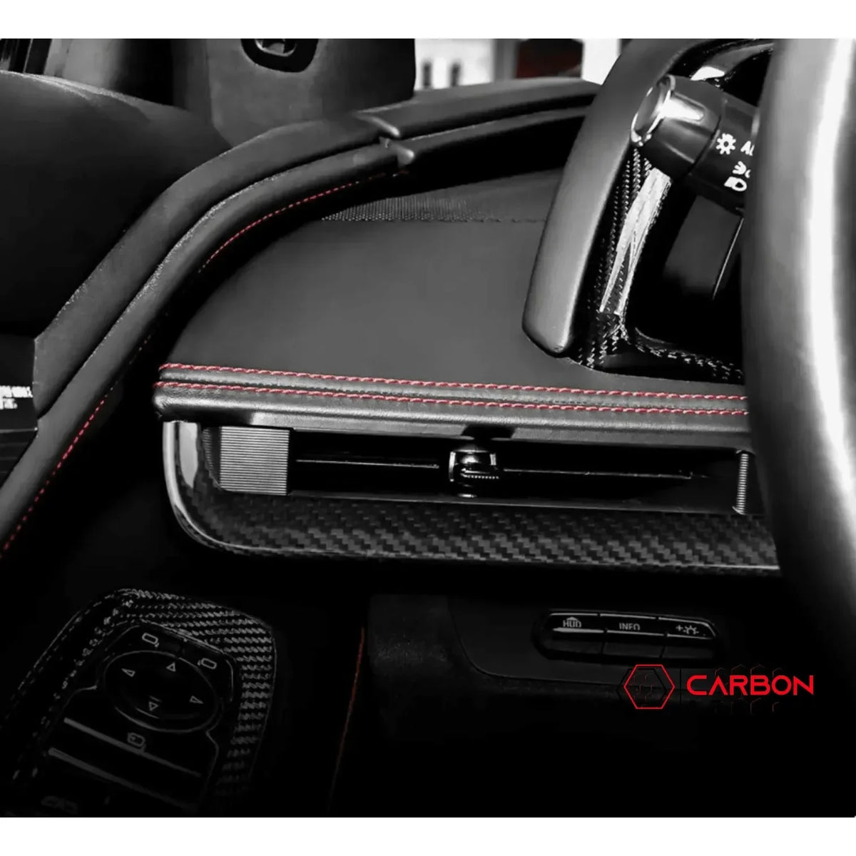 Interior Dash Trim Carbon Fiber Cover Kit | 2020-2023 C8 Corvette - carbonaddons Carbon Fiber Parts, Accessories, Upgrades, Mods