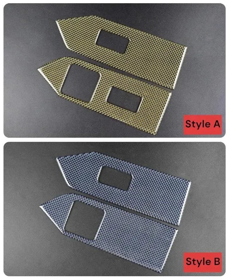 Mustang 2010-2014 Reflective Carbon Fiber Window Switch Trim Overlay - carbonaddons Carbon Fiber Parts, Accessories, Upgrades, Mods
