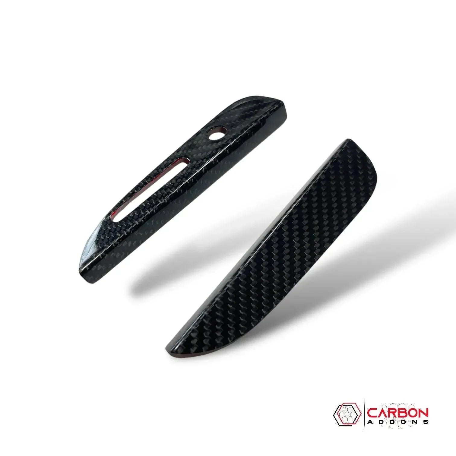 Mustang 2015-2023 Carbon Fiber Automatic Gear Shift Bezel Cover - carbonaddons Carbon Fiber Parts, Accessories, Upgrades, Mods