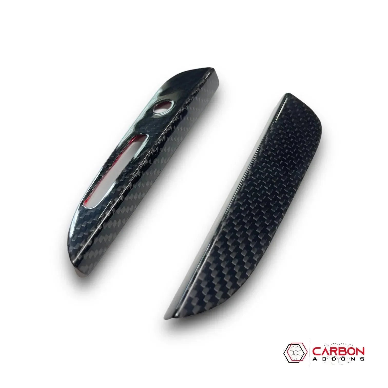 Mustang 2015-2023 Carbon Fiber Automatic Gear Shift Bezel Cover - carbonaddons Carbon Fiber Parts, Accessories, Upgrades, Mods