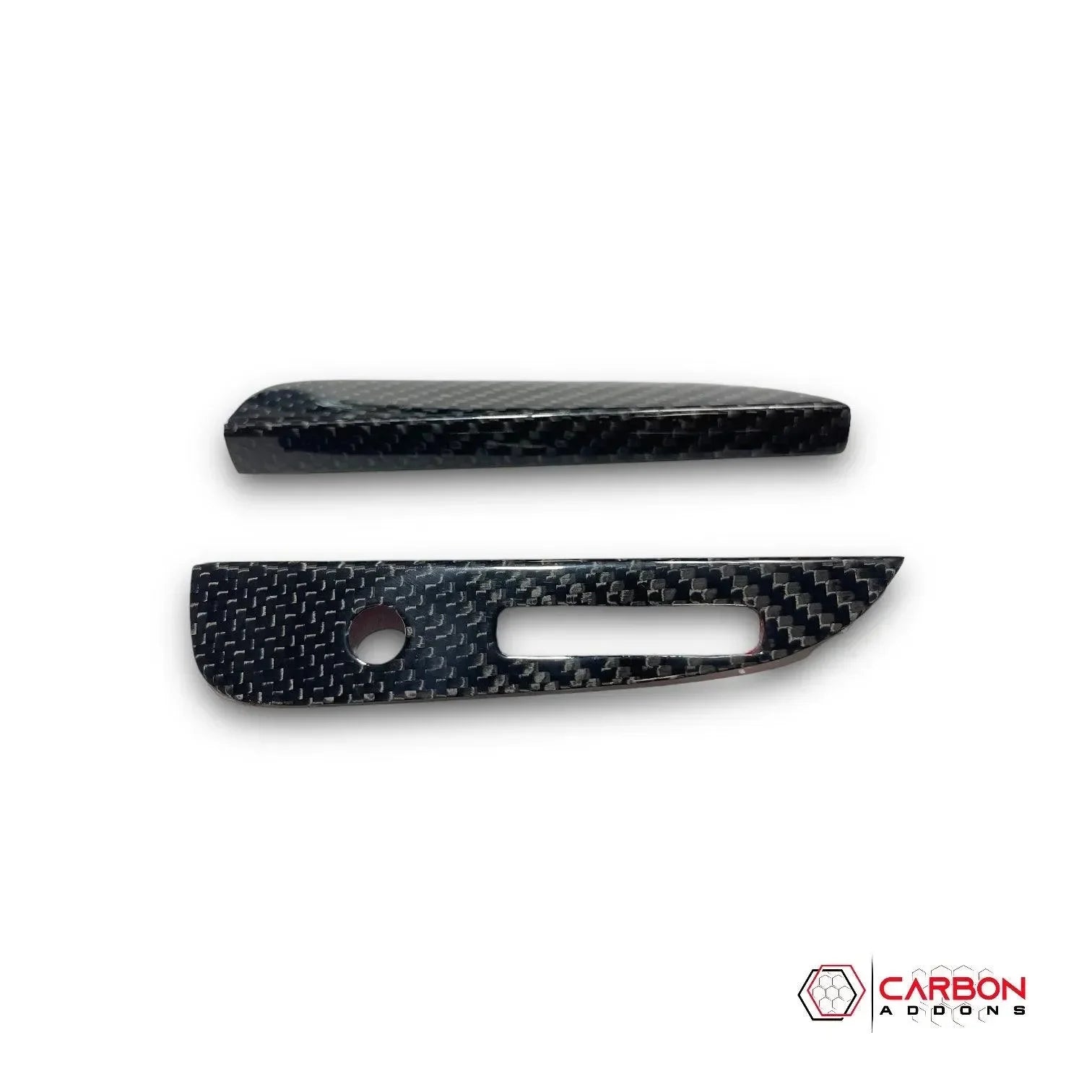 Mustang 2015-2023 Carbon Fiber Automatic Gear Shift Bezel Cover - carbonaddons Carbon Fiber Parts, Accessories, Upgrades, Mods