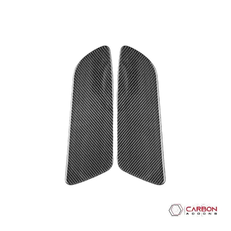 Mustang 2015-2023 Carbon Fiber Rear Seat Side Panel Trim Overlay - carbonaddons Carbon Fiber Parts, Accessories, Upgrades, Mods