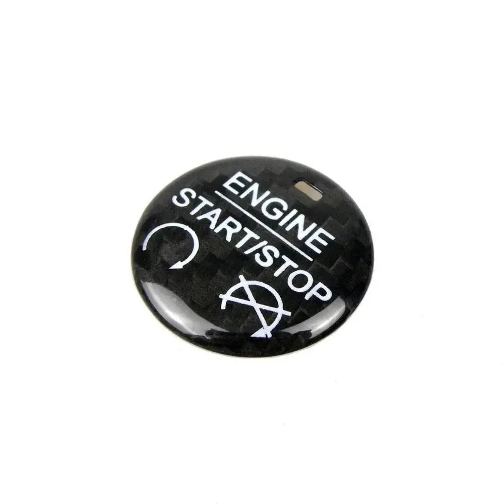 Real carbon fiber engine start/stop button cover for American vehicles