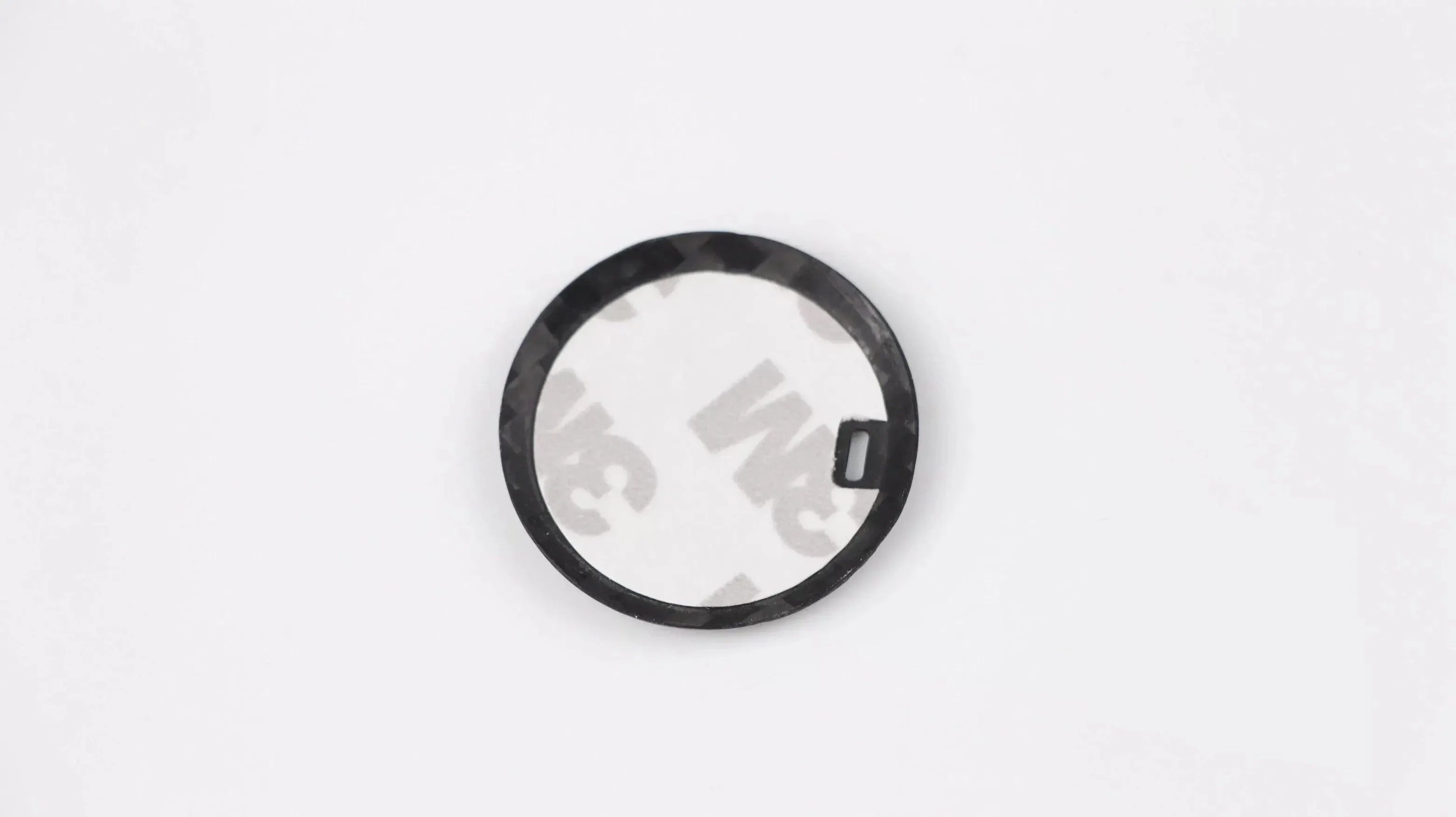 Real carbon fiber trim ring with 3M adhesive backing for car interior or exterior customization
