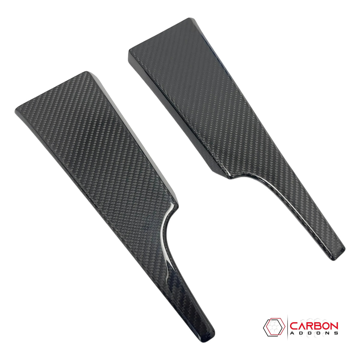 Mustang 2015-2023 Hard Carbon Fiber Dash Lower Side Trim Covers - carbonaddons Carbon Fiber Parts, Accessories, Upgrades, Mods