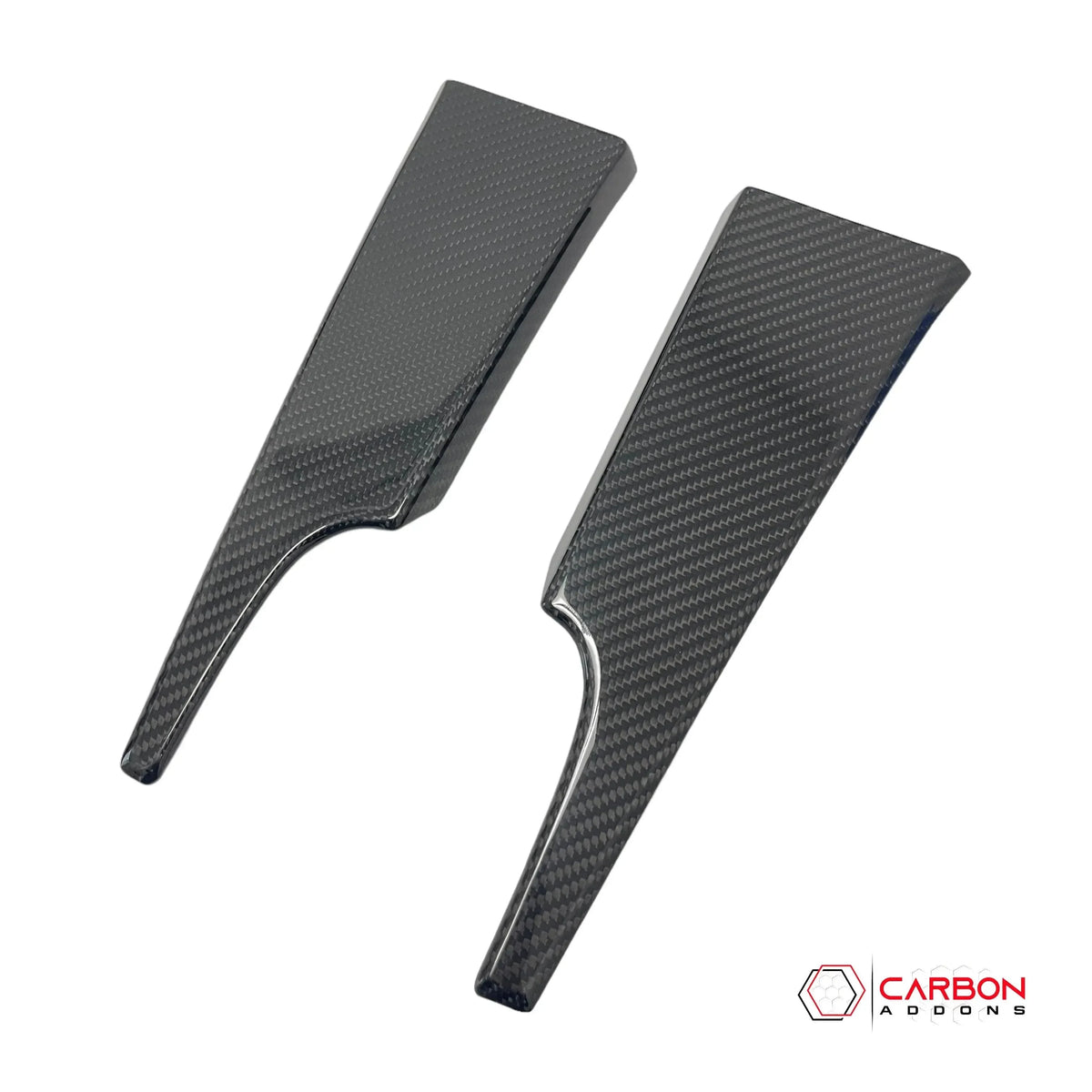 Mustang 2015-2023 Hard Carbon Fiber Dash Lower Side Trim Covers - carbonaddons Carbon Fiber Parts, Accessories, Upgrades, Mods