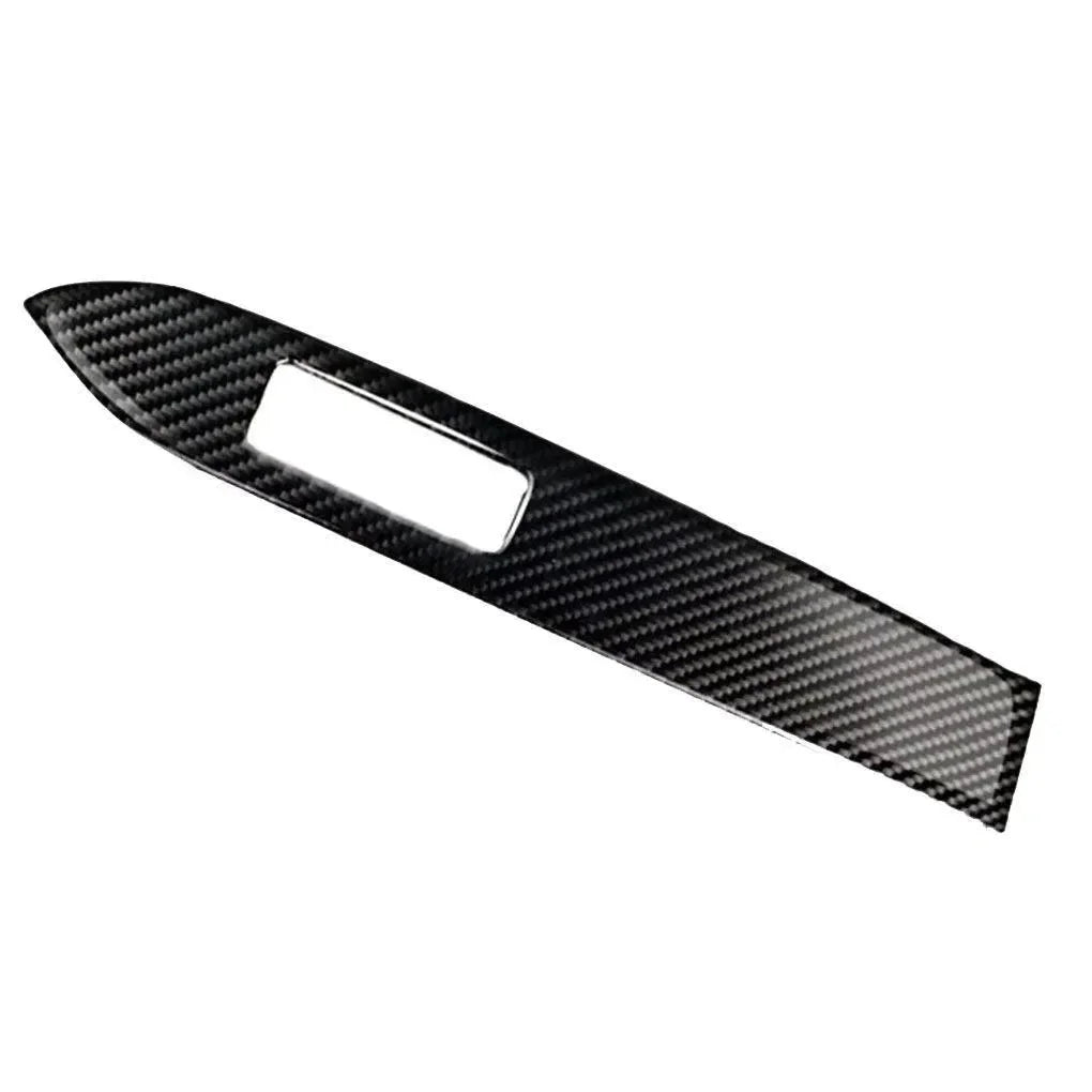 Real carbon fiber interior trim for American vehicles, sleek black weave design with cutout