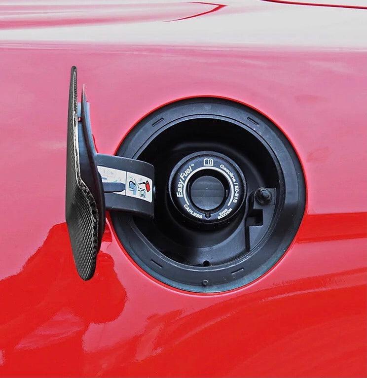 Mustang 2015-2023 Real Carbon Fiber Gas Cap Cover - carbonaddons Carbon Fiber Parts, Accessories, Upgrades, Mods