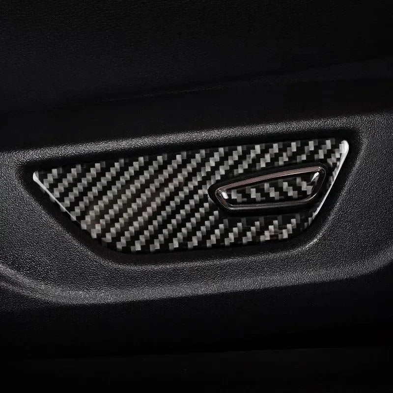 Real carbon fiber interior door panel trim for American muscle cars and trucks