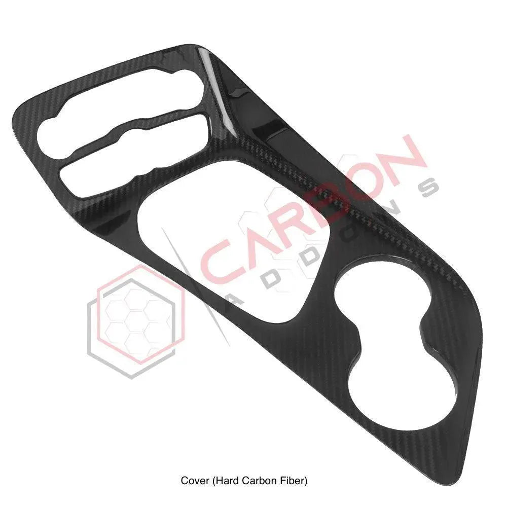Real carbon fiber center console cover for 2015-2023 Dodge Challenger - carbonaddons Carbon Fiber Parts, Accessories, Upgrades, Mods