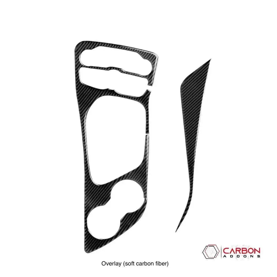 Soft carbon fiber overlay for car interior trim, real carbon fiber auto accessories