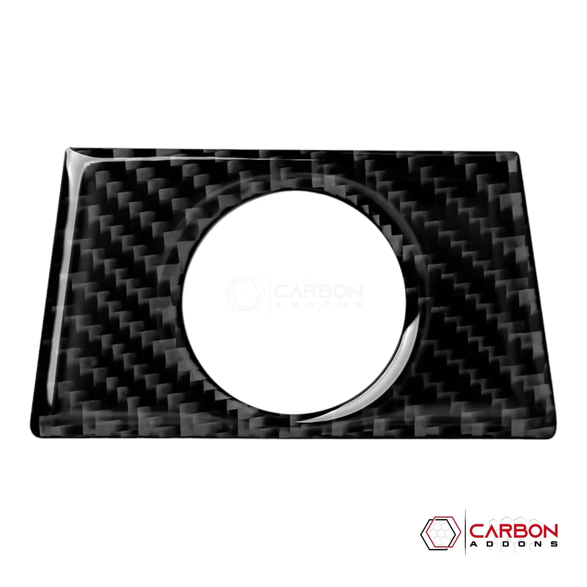 Real Carbon Fiber Engine Start Stop Button Trim Overlay | 2015-2020 Ford F150 - carbonaddons Carbon Fiber Parts, Accessories, Upgrades, Mods