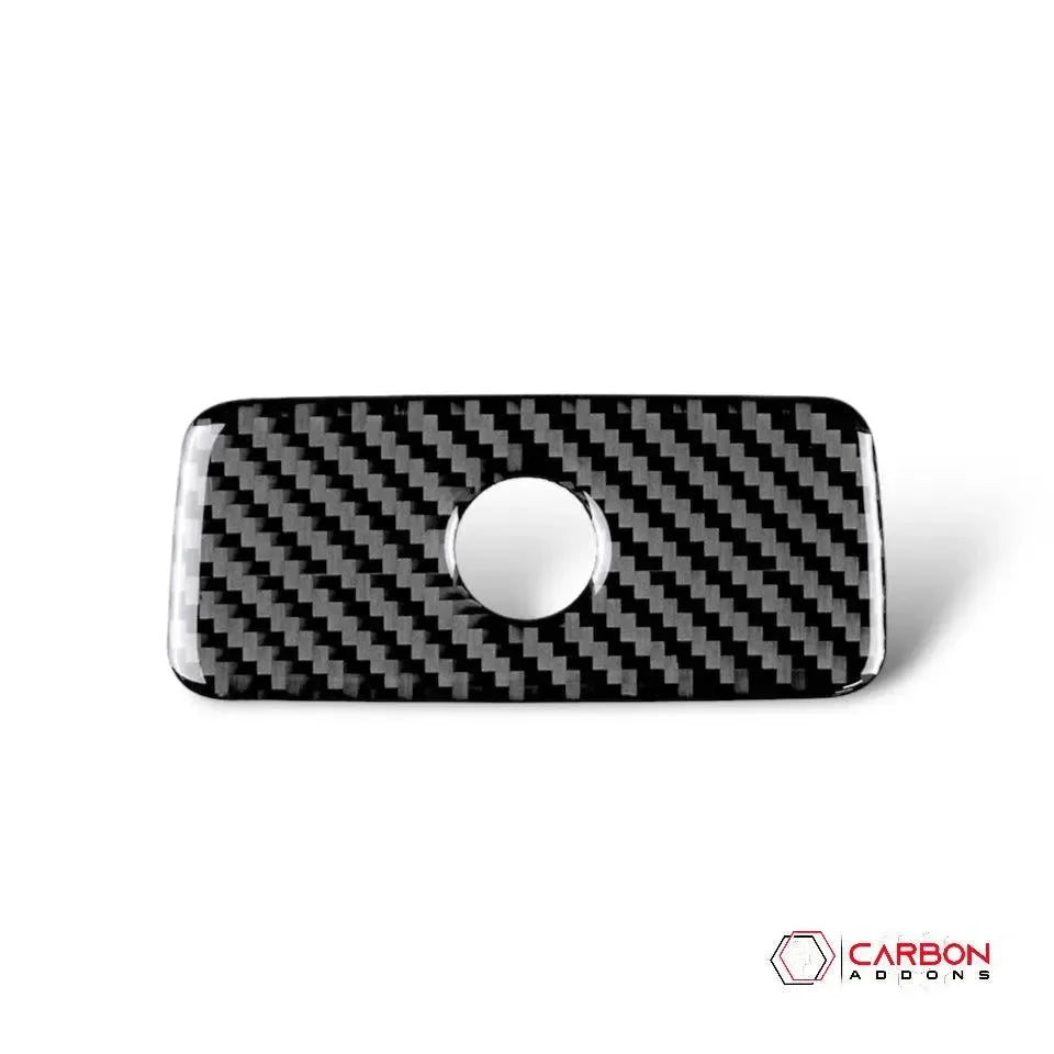 Real Carbon Fiber Glove Box Handle Overlay for 2011-2022 Dodge Durango - carbonaddons Carbon Fiber Parts, Accessories, Upgrades, Mods