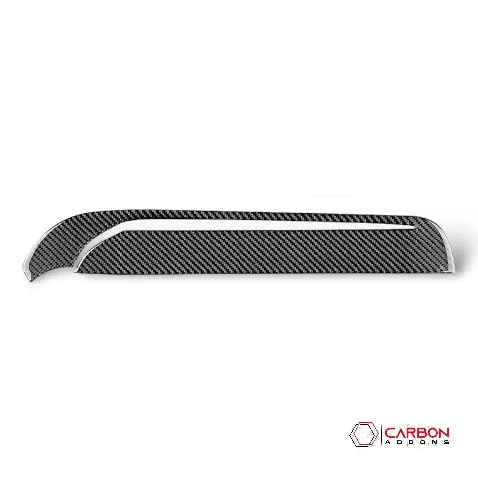 Real Carbon Fiber Glove Box Trim Overlay for 2011-2020 Dodge Durango - carbonaddons Carbon Fiber Parts, Accessories, Upgrades, Mods
