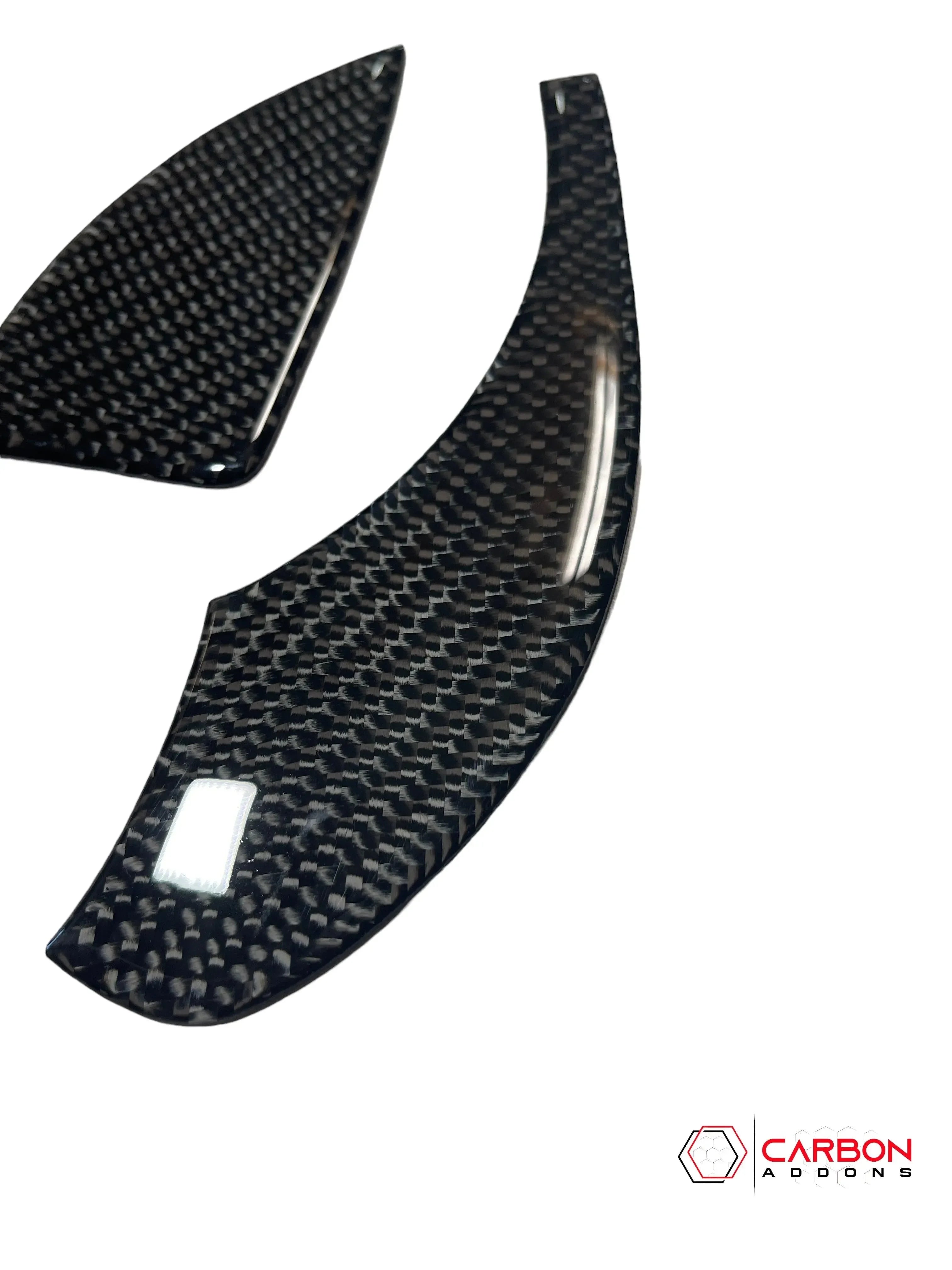 Real Carbon Fiber Head Light Control Trim Overlay for 2011-2020 Dodge Durango - carbonaddons Carbon Fiber Parts, Accessories, Upgrades, Mods