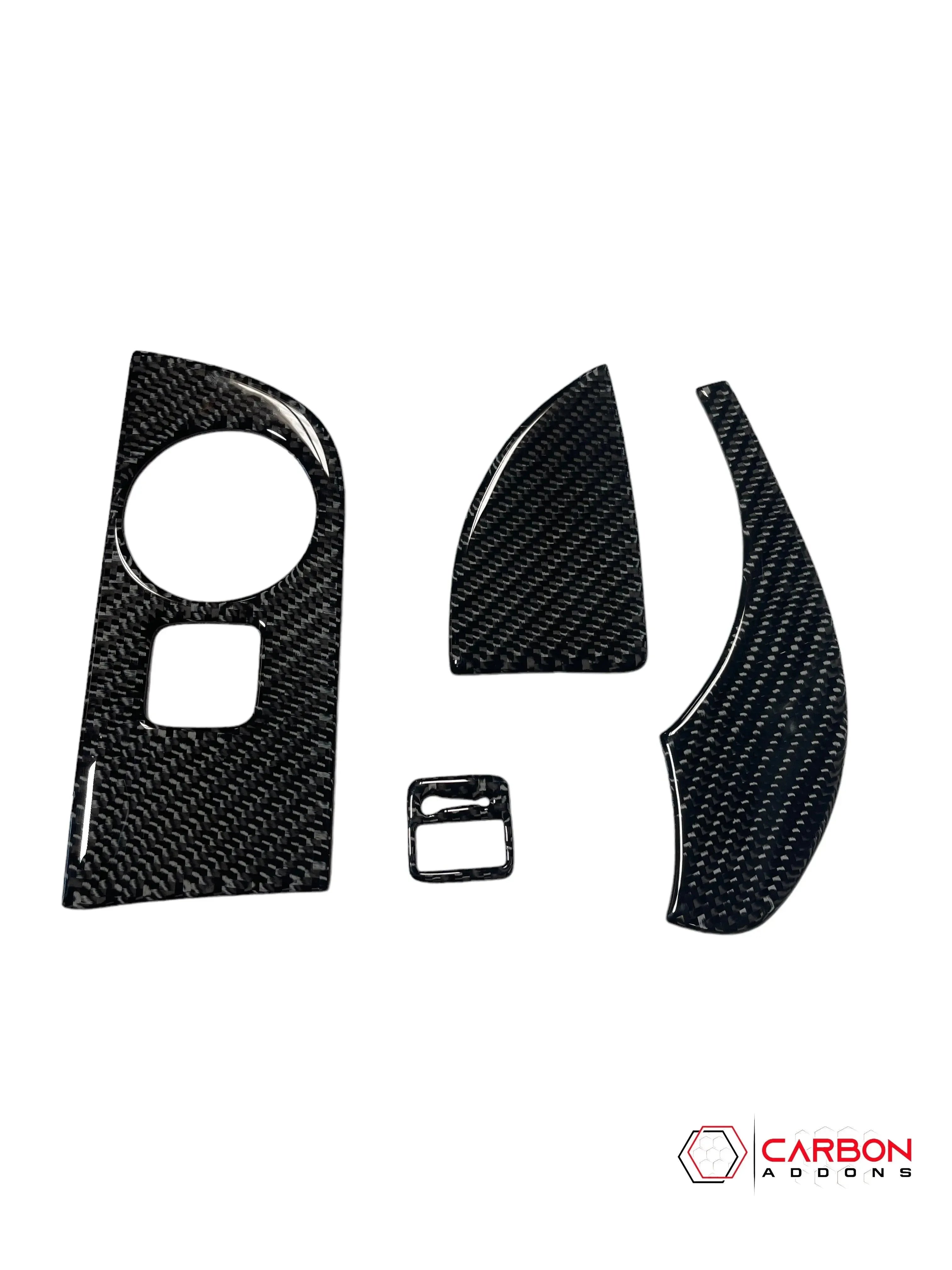 Real Carbon Fiber Head Light Control Trim Overlay for 2011-2020 Dodge Durango - carbonaddons Carbon Fiber Parts, Accessories, Upgrades, Mods
