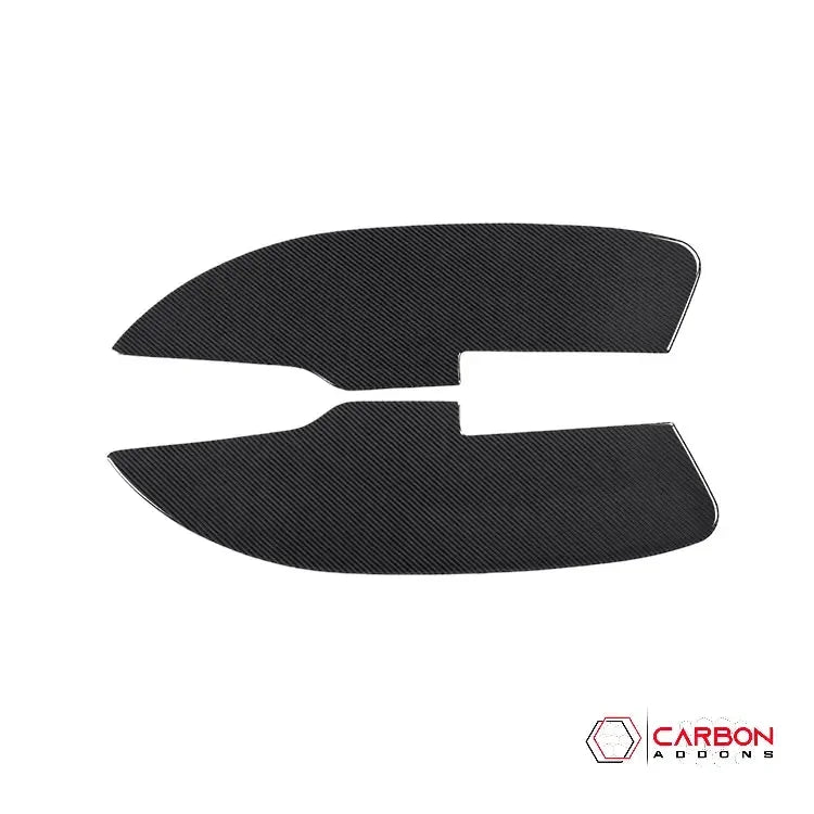 Real Carbon Fiber Interior Door Panel Overlay For 2015-2023 Dodge Challenger - carbonaddons Carbon Fiber Parts, Accessories, Upgrades, Mods
