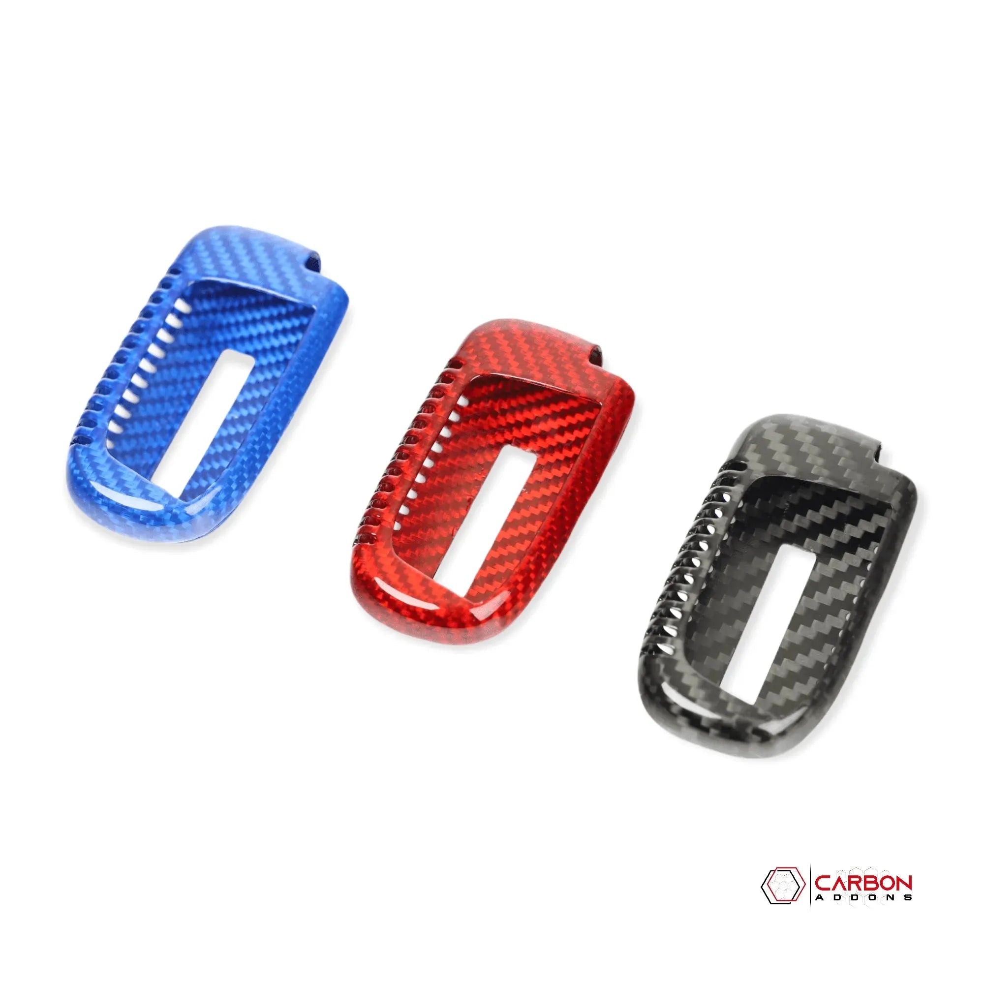 Real Carbon Fiber Key fob Cover for 2011-2023 Dodge Charger Challenger Durango Jeep Chrysler - carbonaddons Carbon Fiber Parts, Accessories, Upgrades, Mods