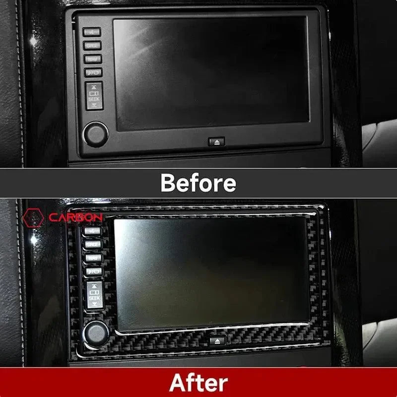 Real Carbon Fiber Radio & Navigation Control Panel Overlay | C6 2005-2013 Corvette - carbonaddons Carbon Fiber Parts, Accessories, Upgrades, Mods