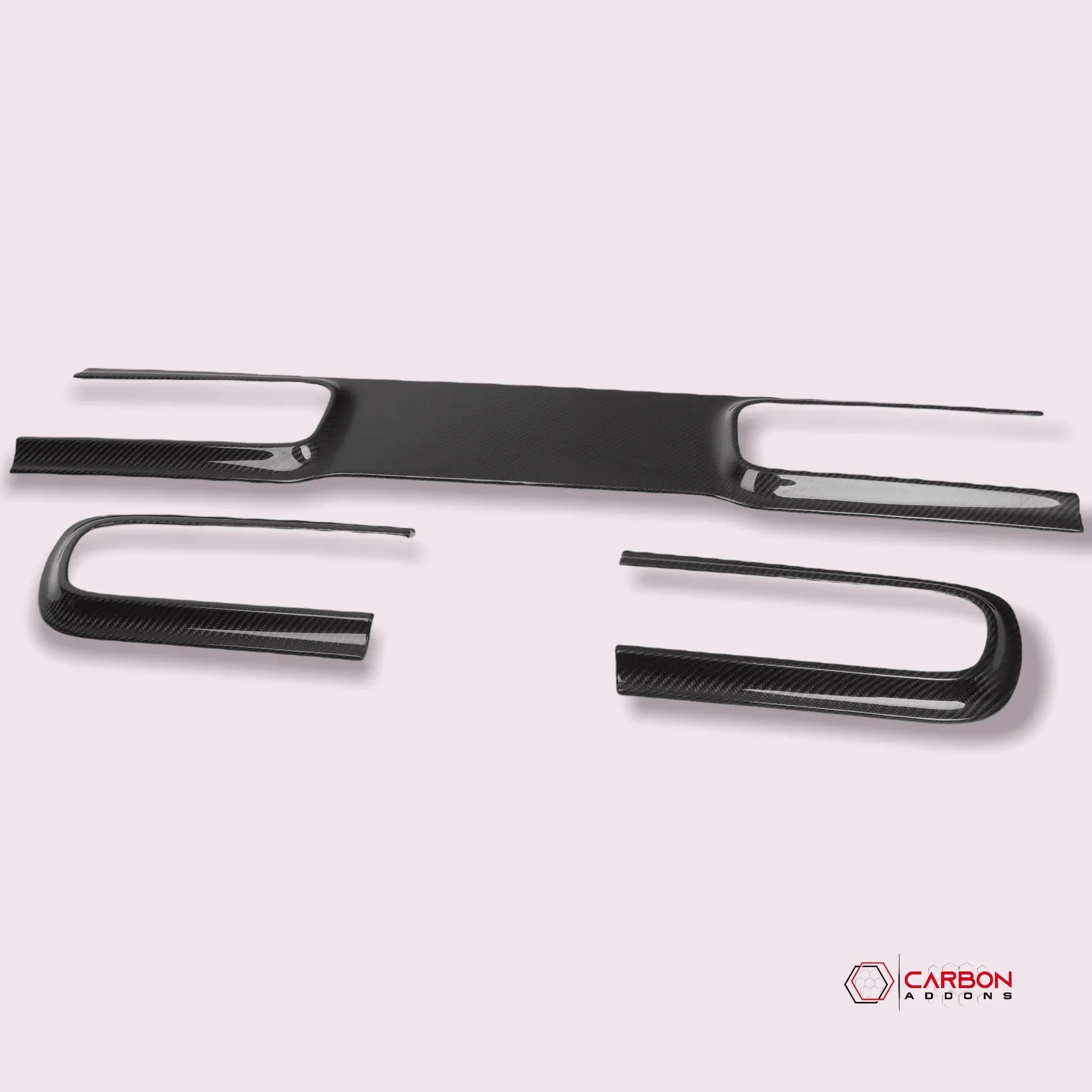 Real Carbon Fiber Taillight Trim Bezel Cover for 2015-2023 Dodge Challenger - carbonaddons Carbon Fiber Parts, Accessories, Upgrades, Mods