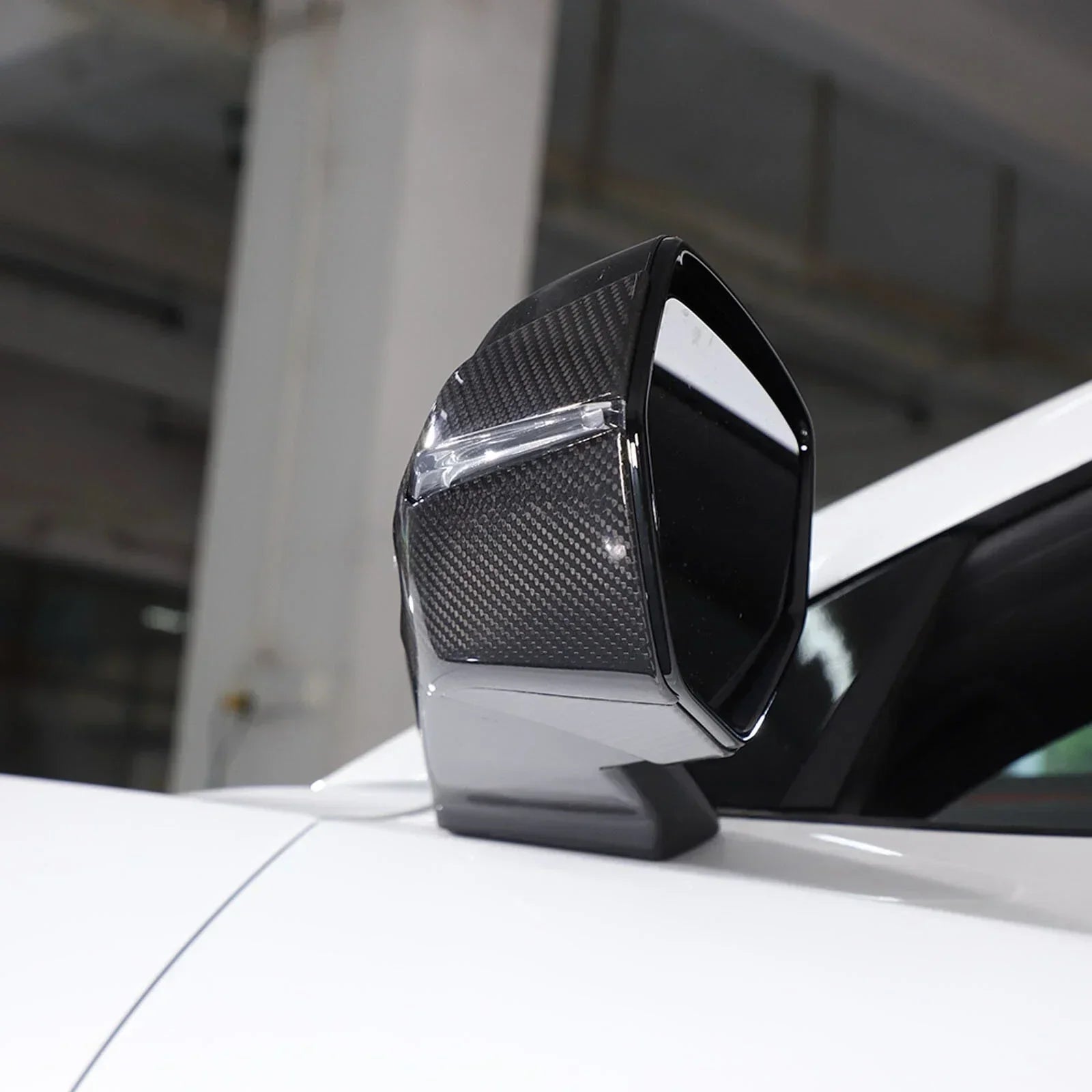 C8 Corvette Real Carbon Fiber Bottom Mirror Trim Covers | Exterior Overlay (2020–2027)