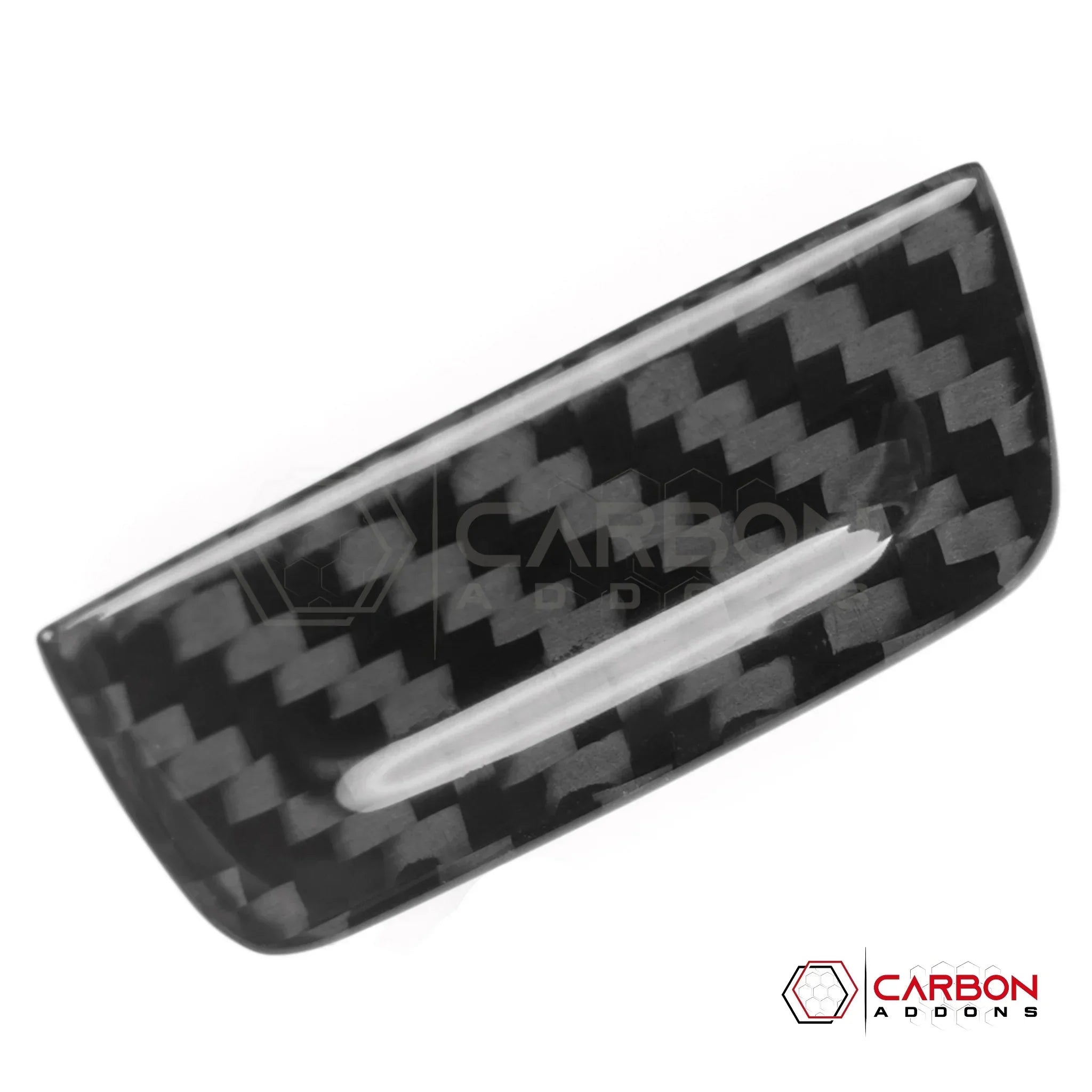 C8 Corvette Glove Box Switch Cover – Real Dry Carbon Fiber (Stingray / Z06 / E-Ray / ZR1, 2020-2027)